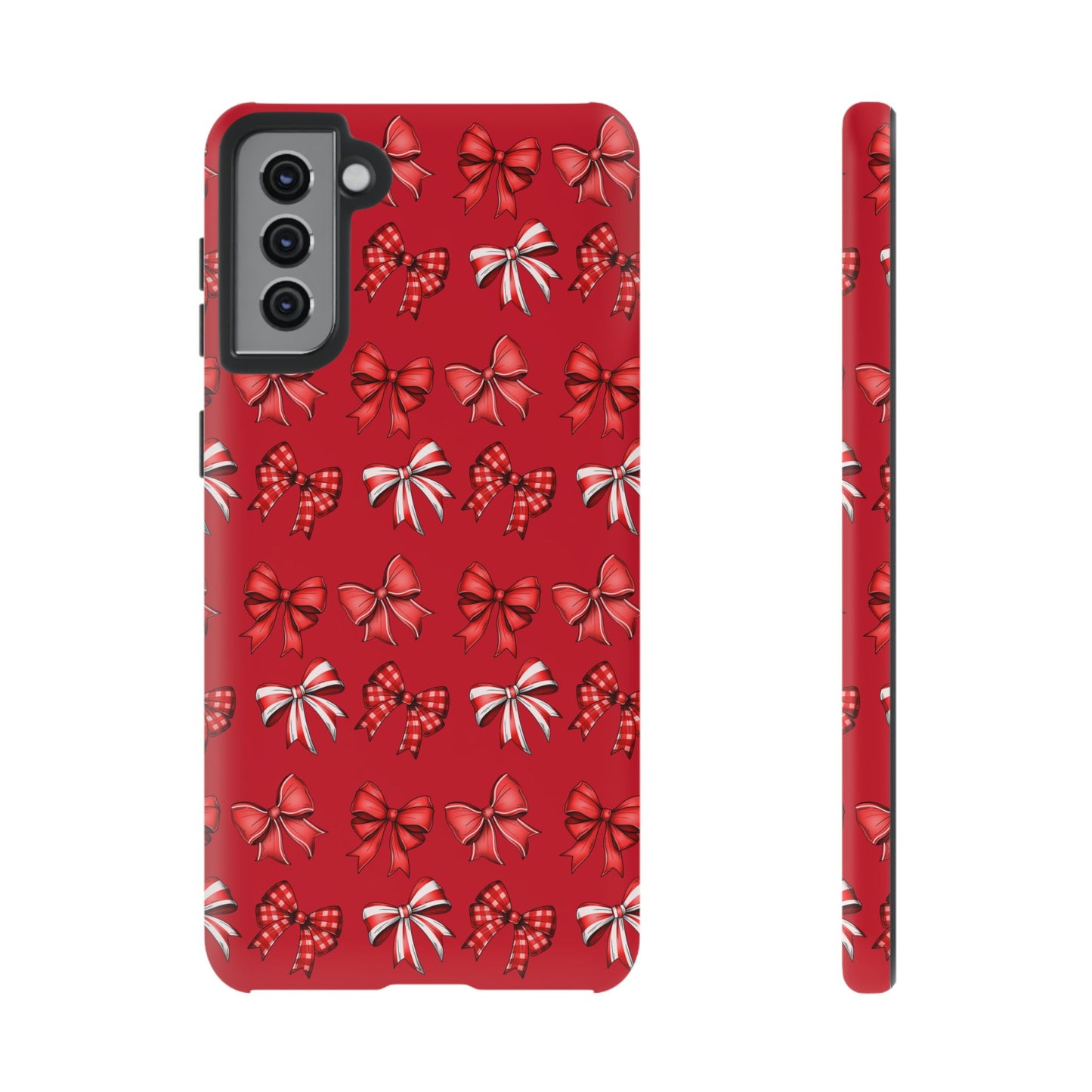 Christmas Bow Phone Case Red