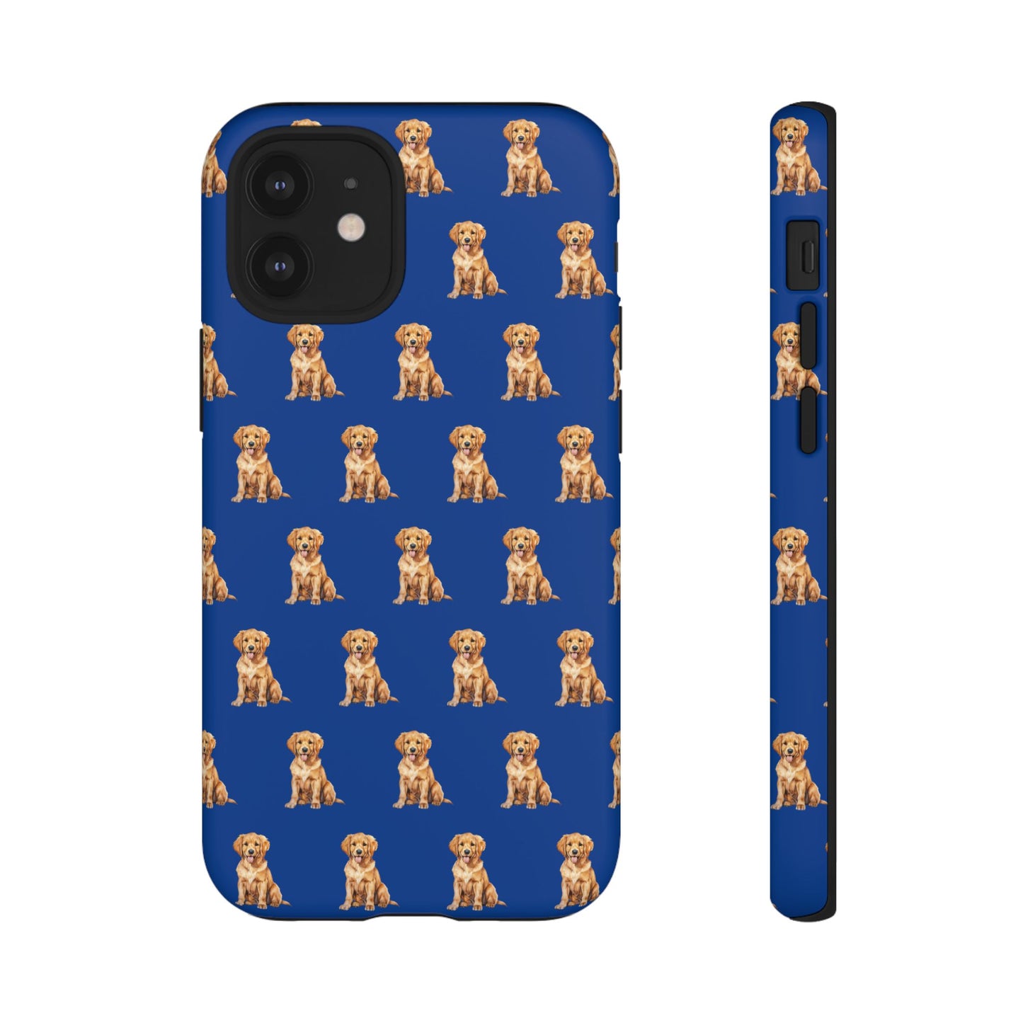 Golden Retriever Phone Case Blue