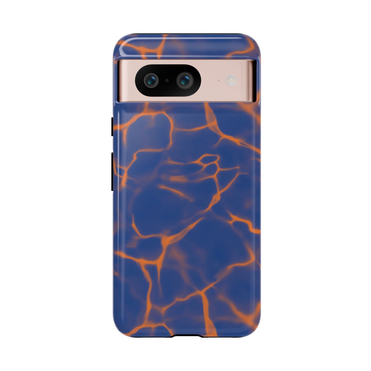 Marble Phone Case Blue Orange