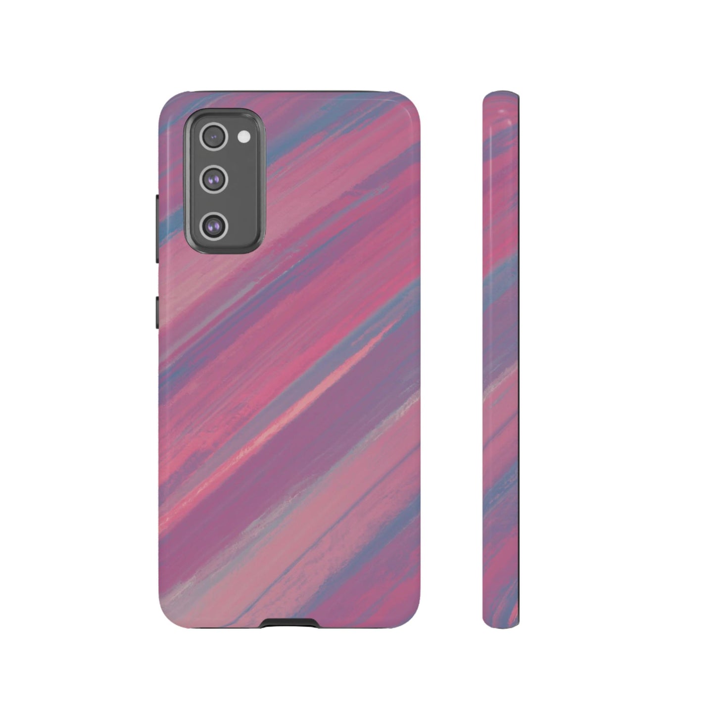 Striped Phone Case Pink