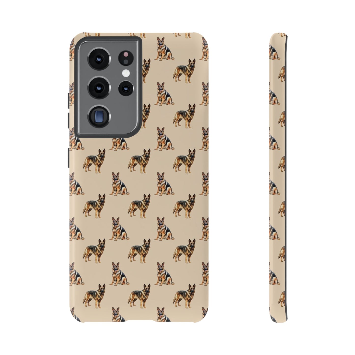 German Shepherd Phone Case Cream