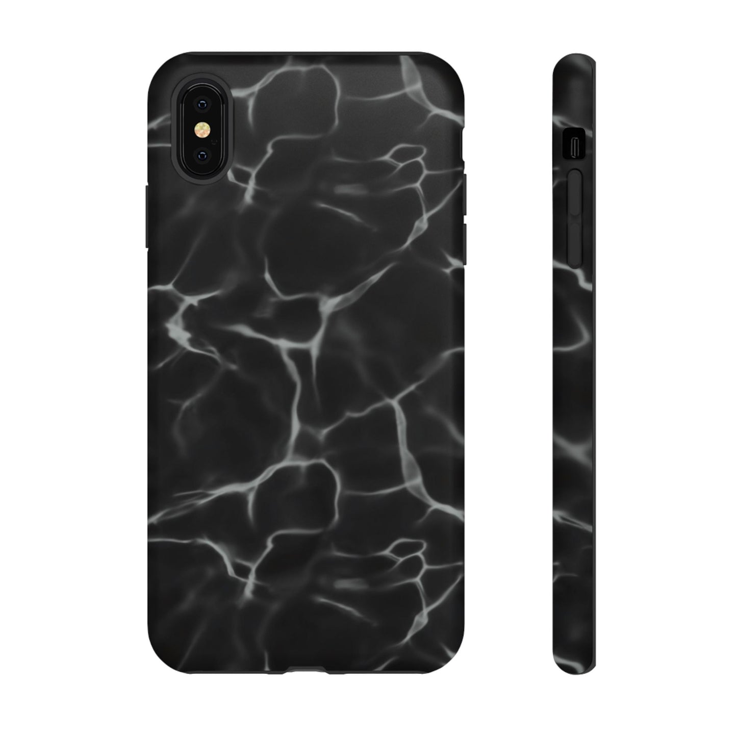 Marble Phone Case Black White