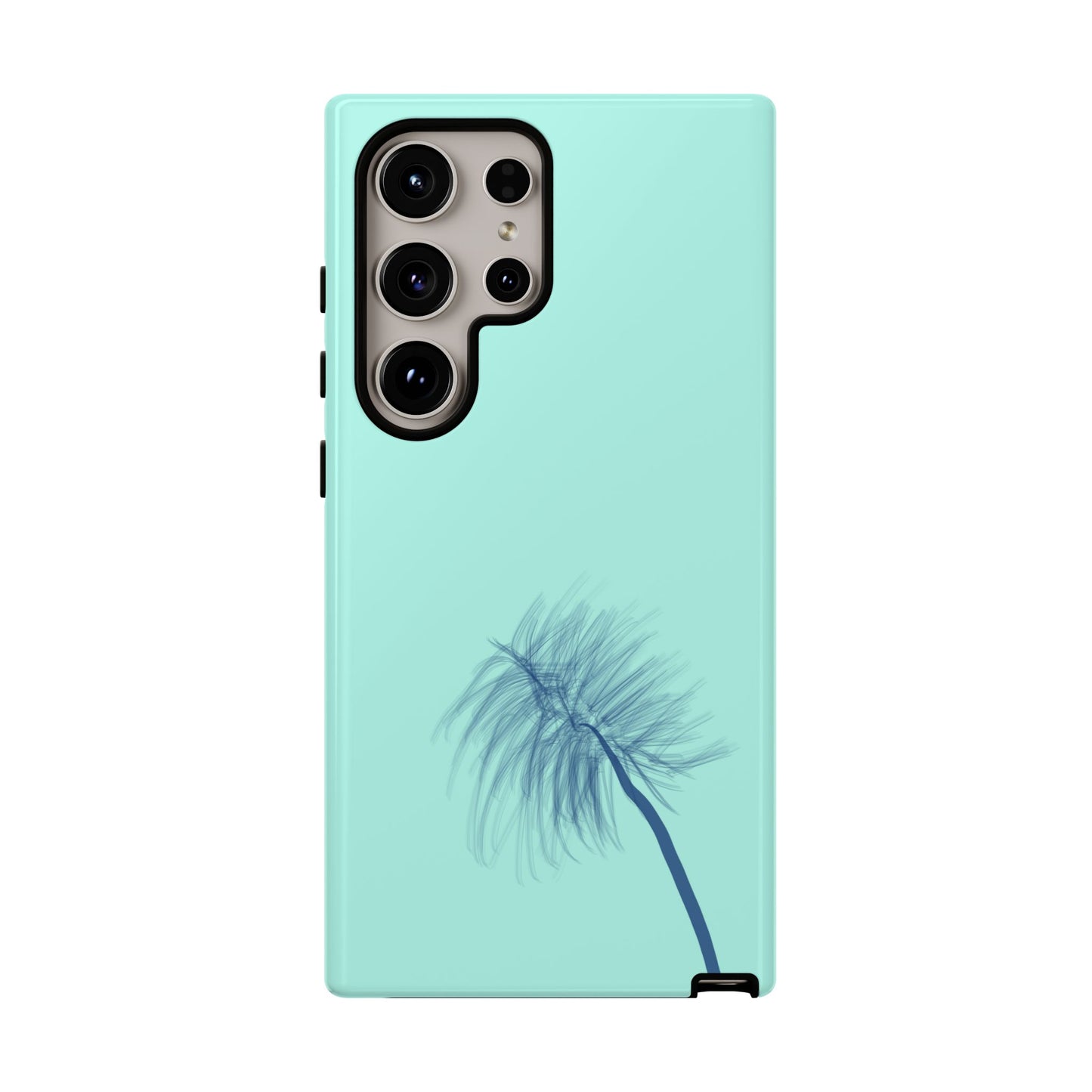 Dandelion Blowball Phone Case Aqua