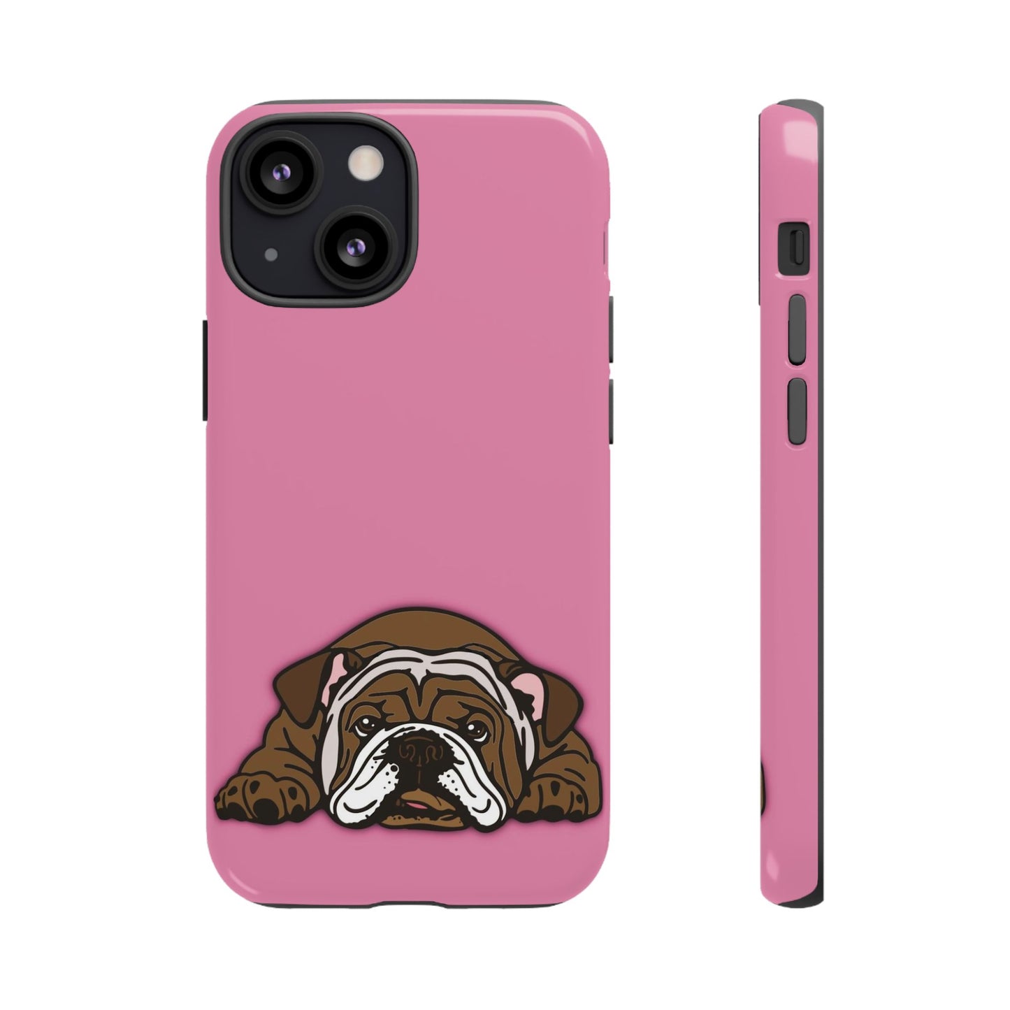 Bulldog Phone Case Pink