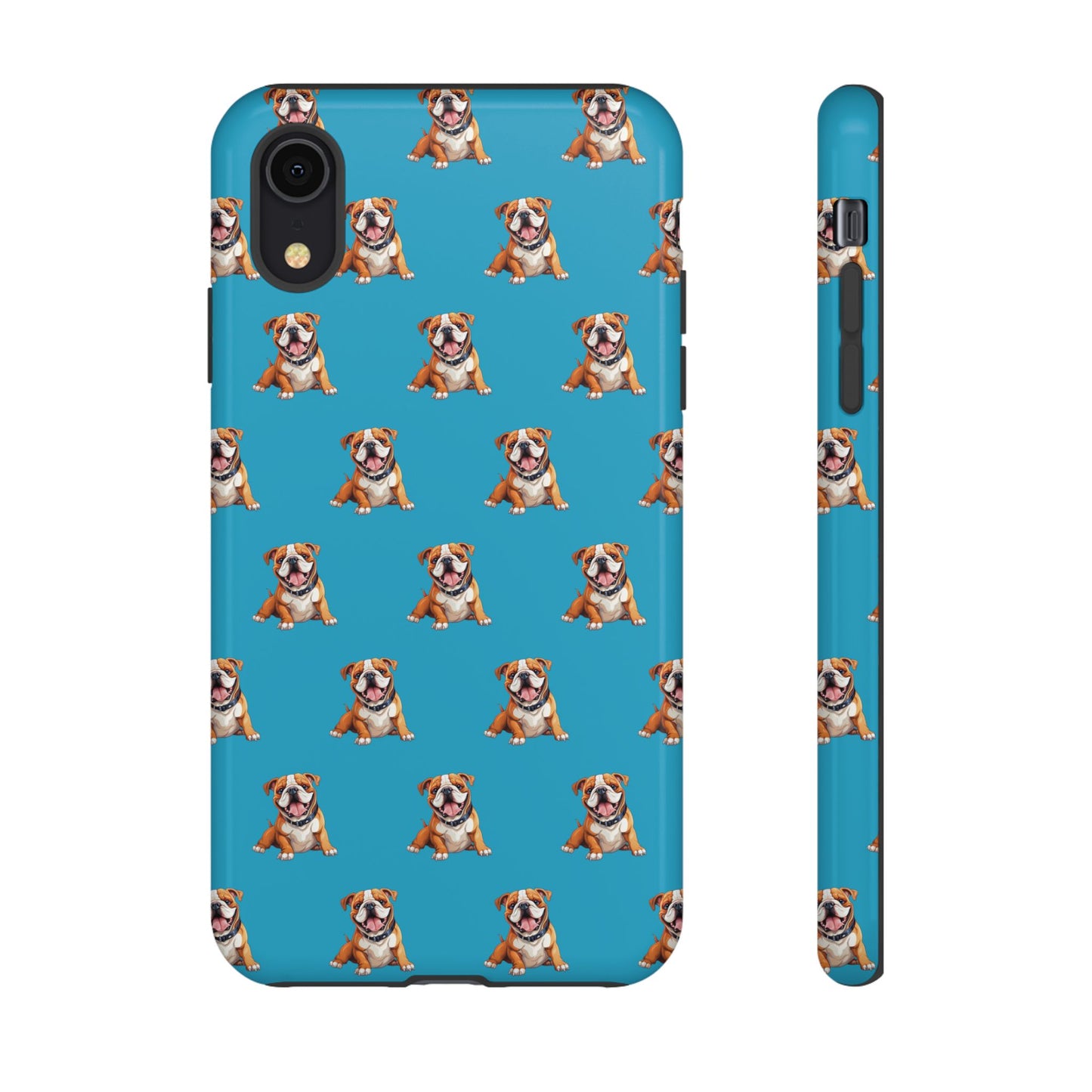 Bulldog Phone Case Turquoise