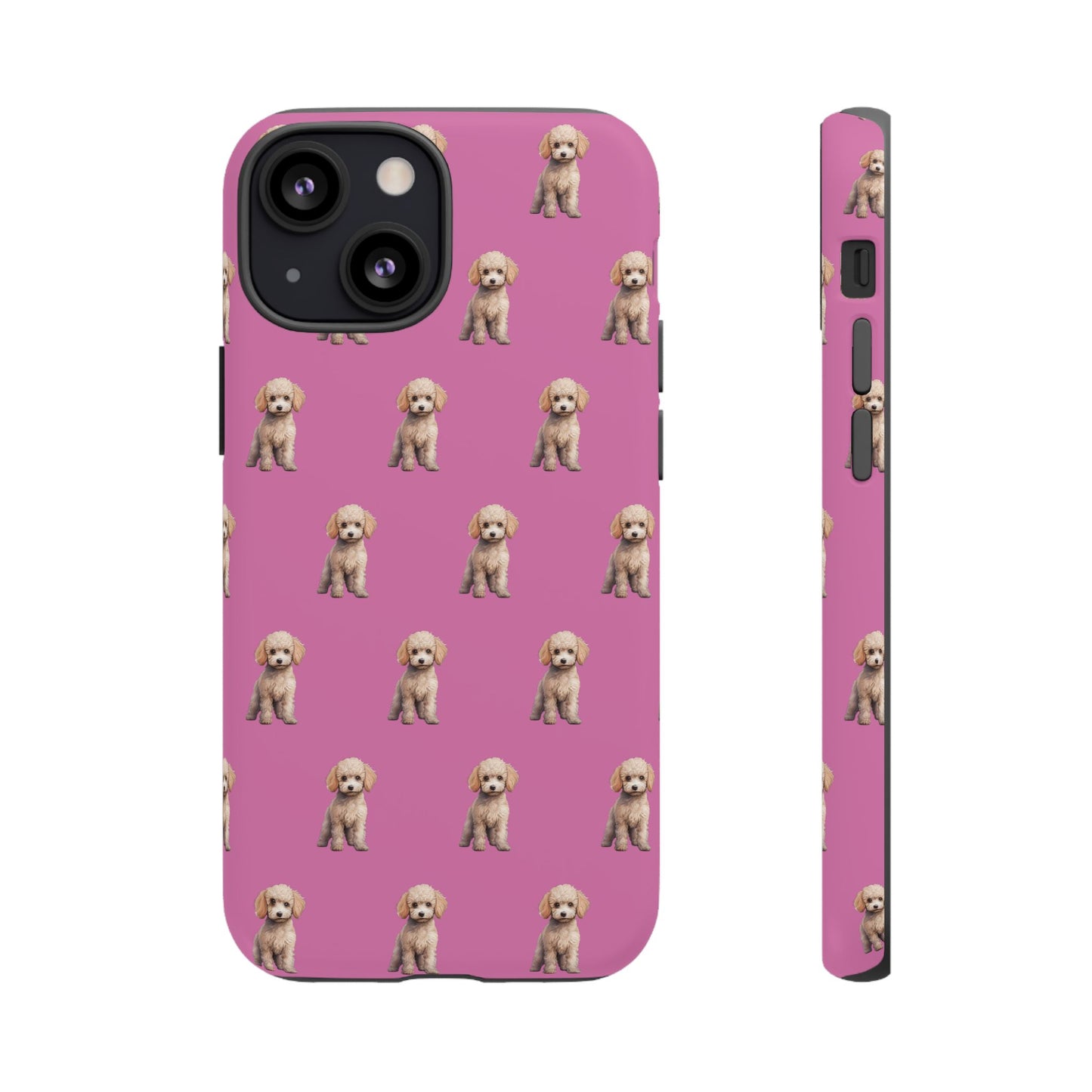 Poodle Phone Case Pink