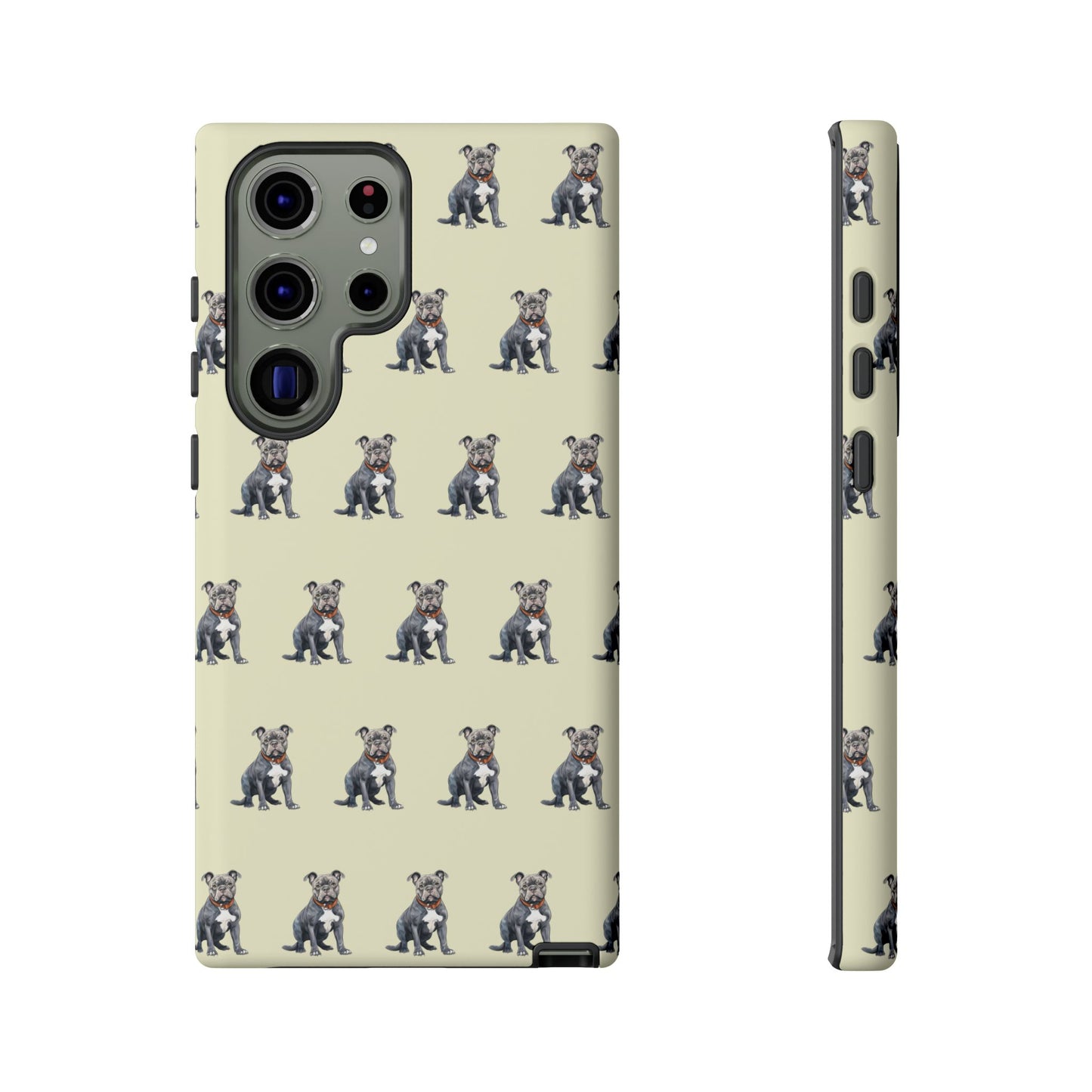 Pitbull Phone Case Cream