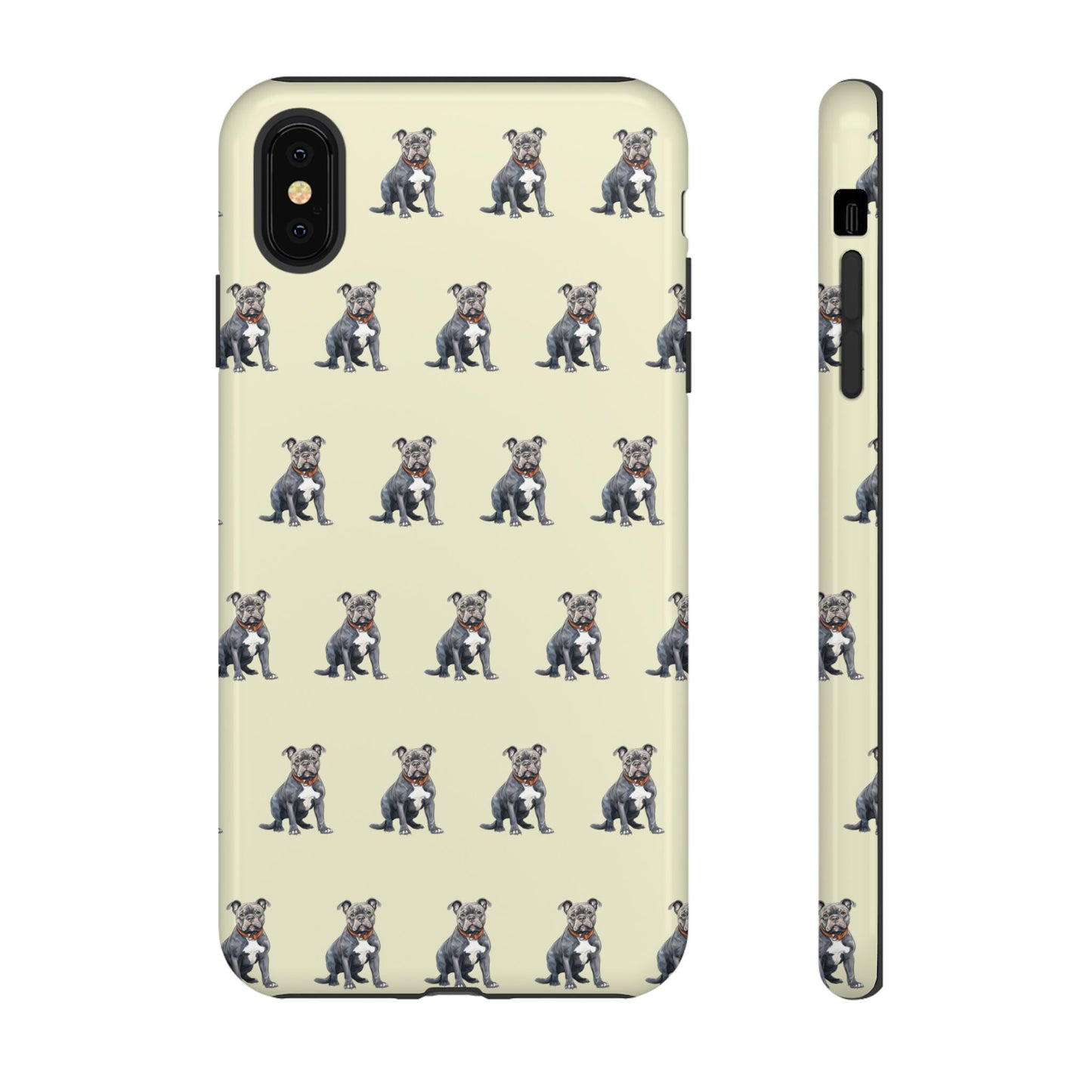 Pitbull Phone Case Cream