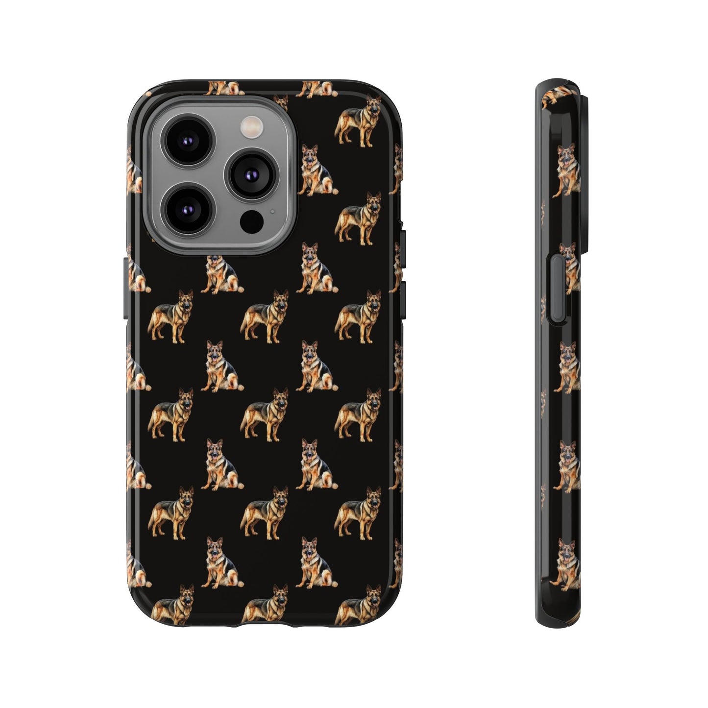 German Shepherd Phone Case Black