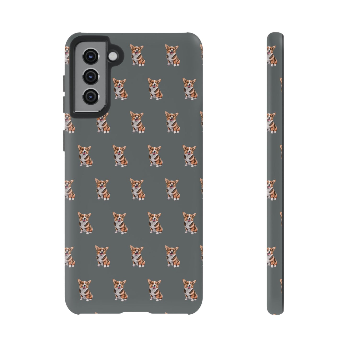 Corgi Phone Case Gray