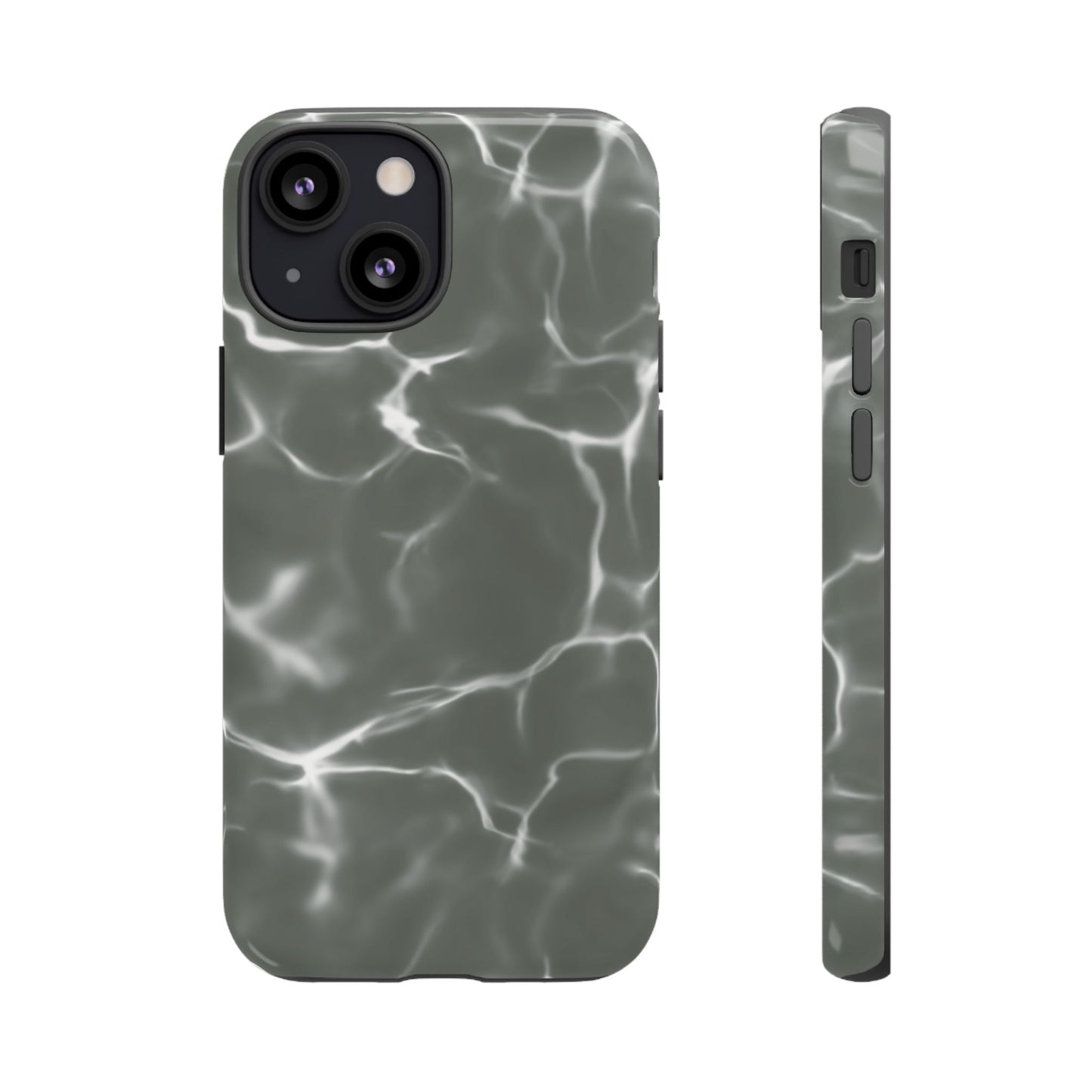 Marble Print Phone Case Gray