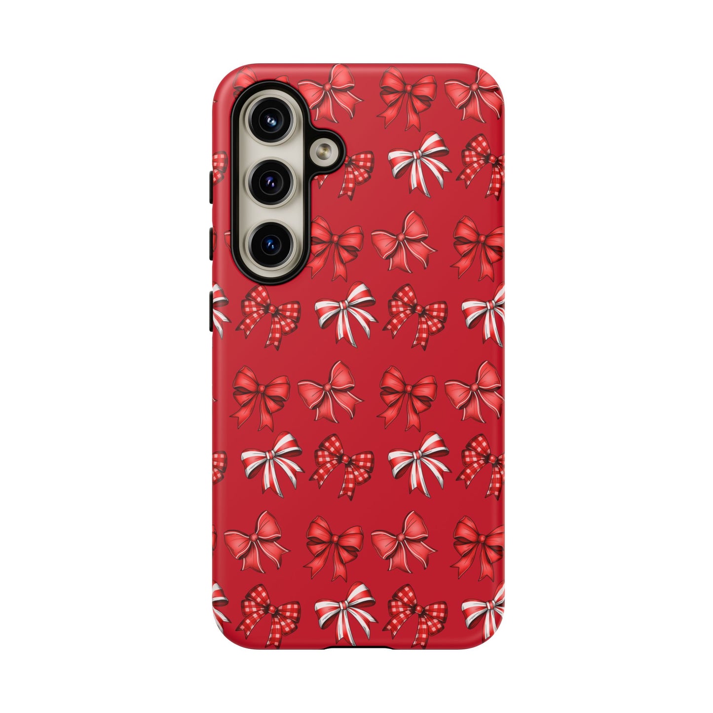 Christmas Bow Phone Case Red