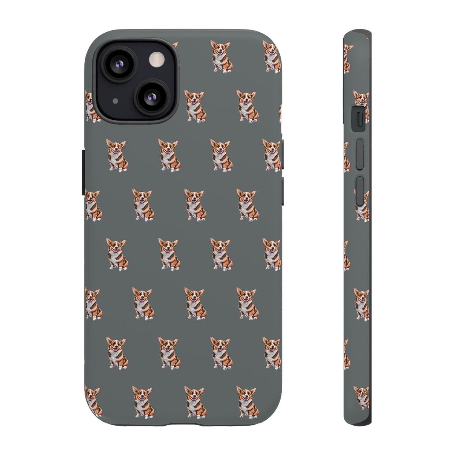 Corgi Phone Case Gray