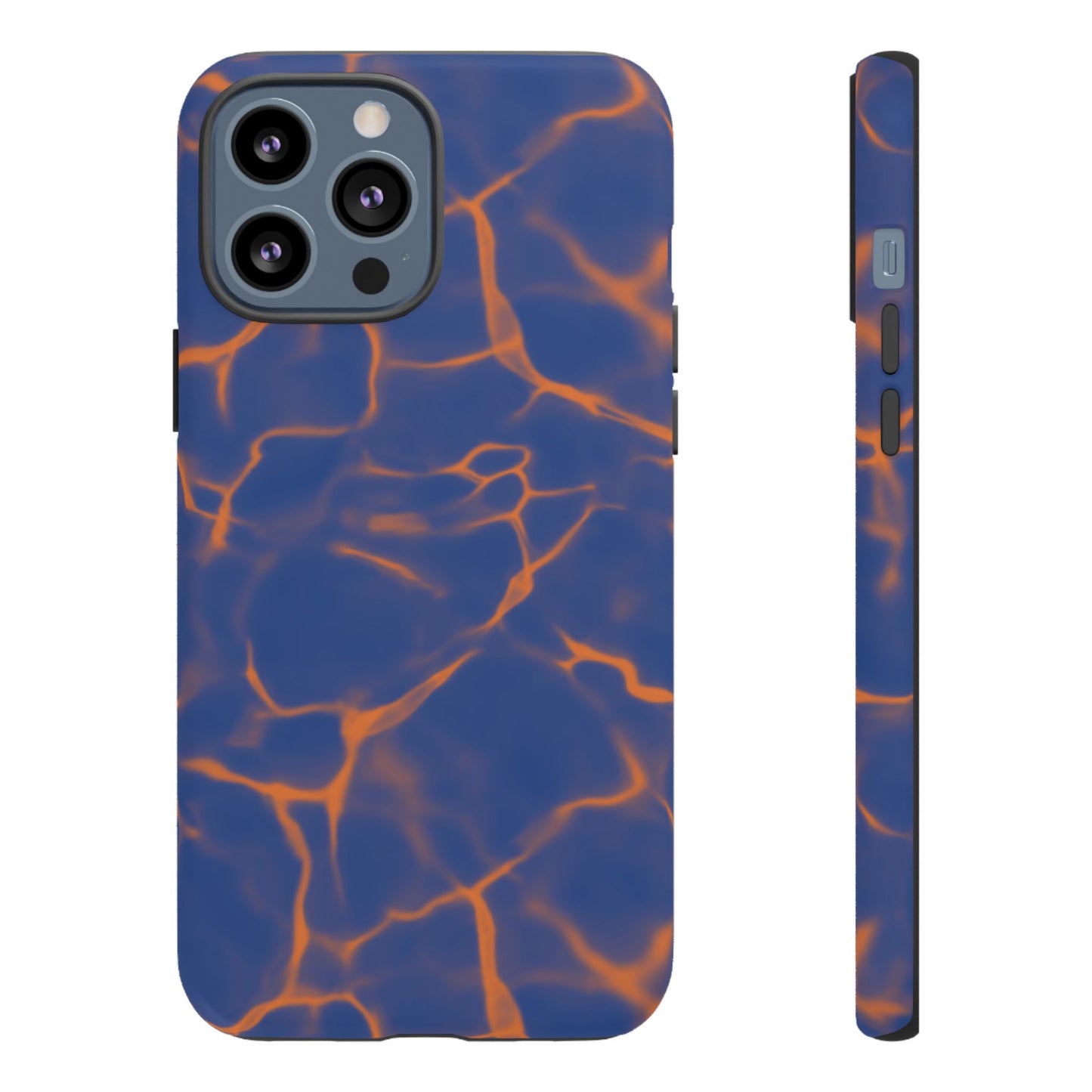 Marble Phone Case Blue Orange