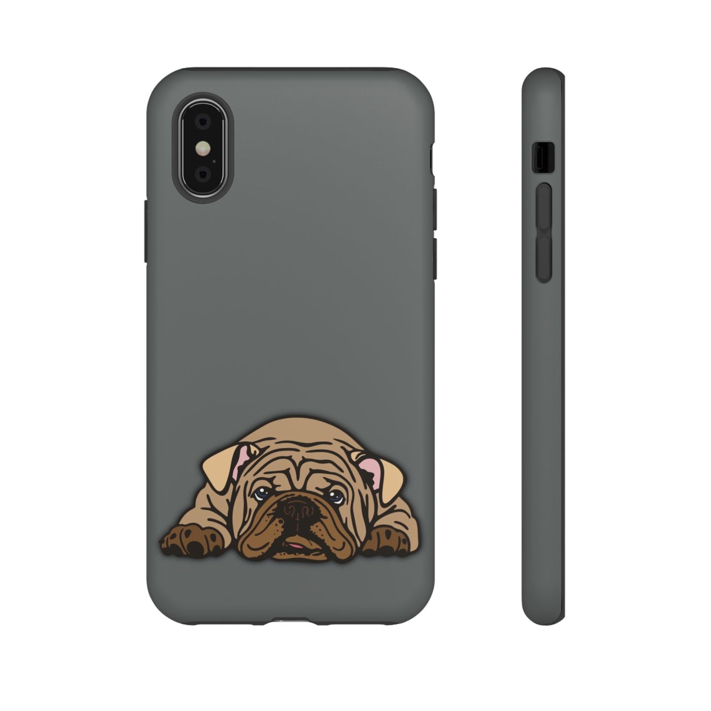 Bulldog Phone Case Gray