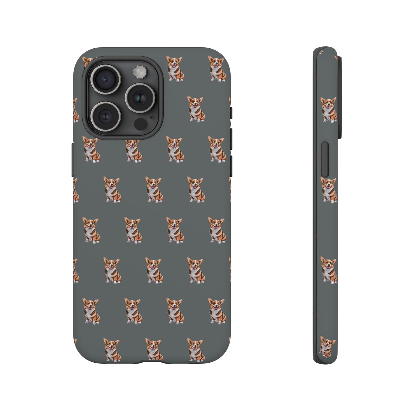 Corgi Phone Case Gray