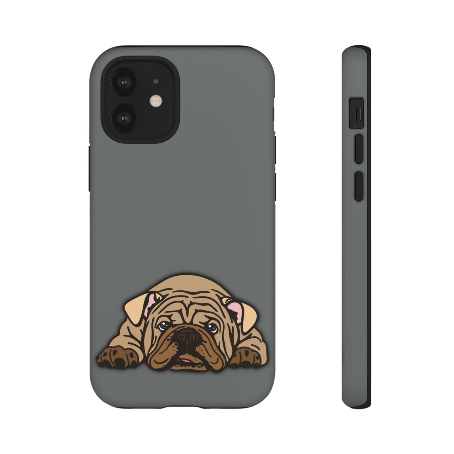 Bulldog Phone Case Gray