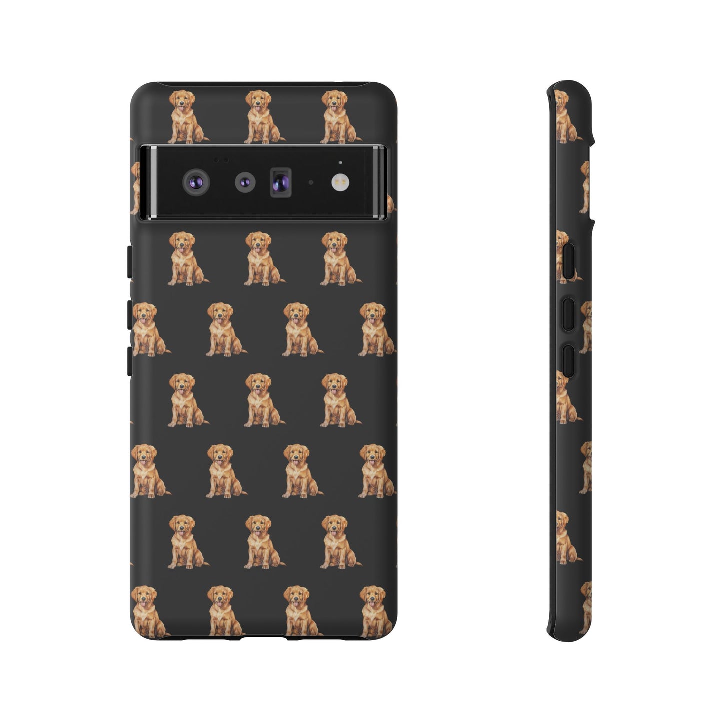 Golden Retriever Phone Case Black