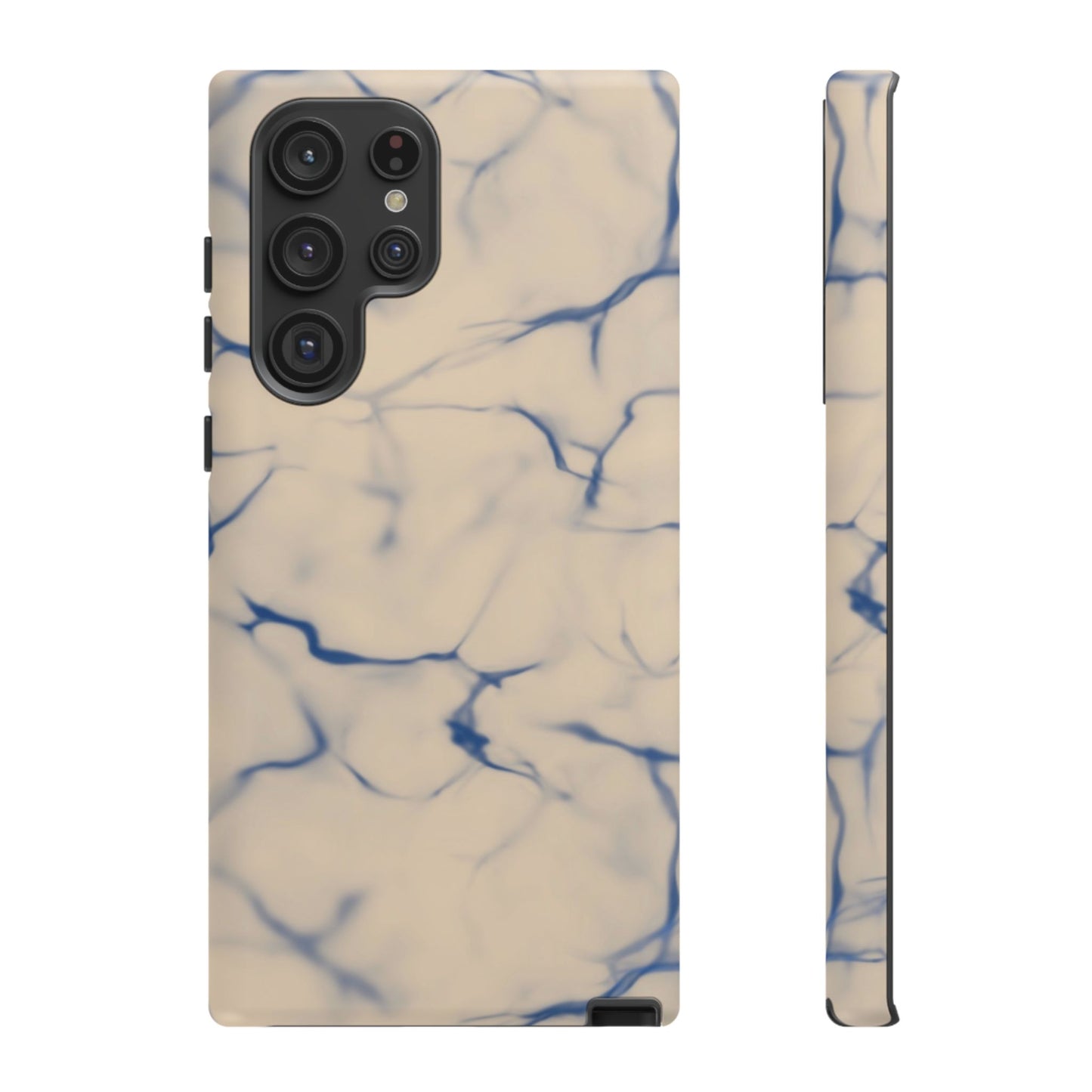 Marble Phone Case Cream Blue