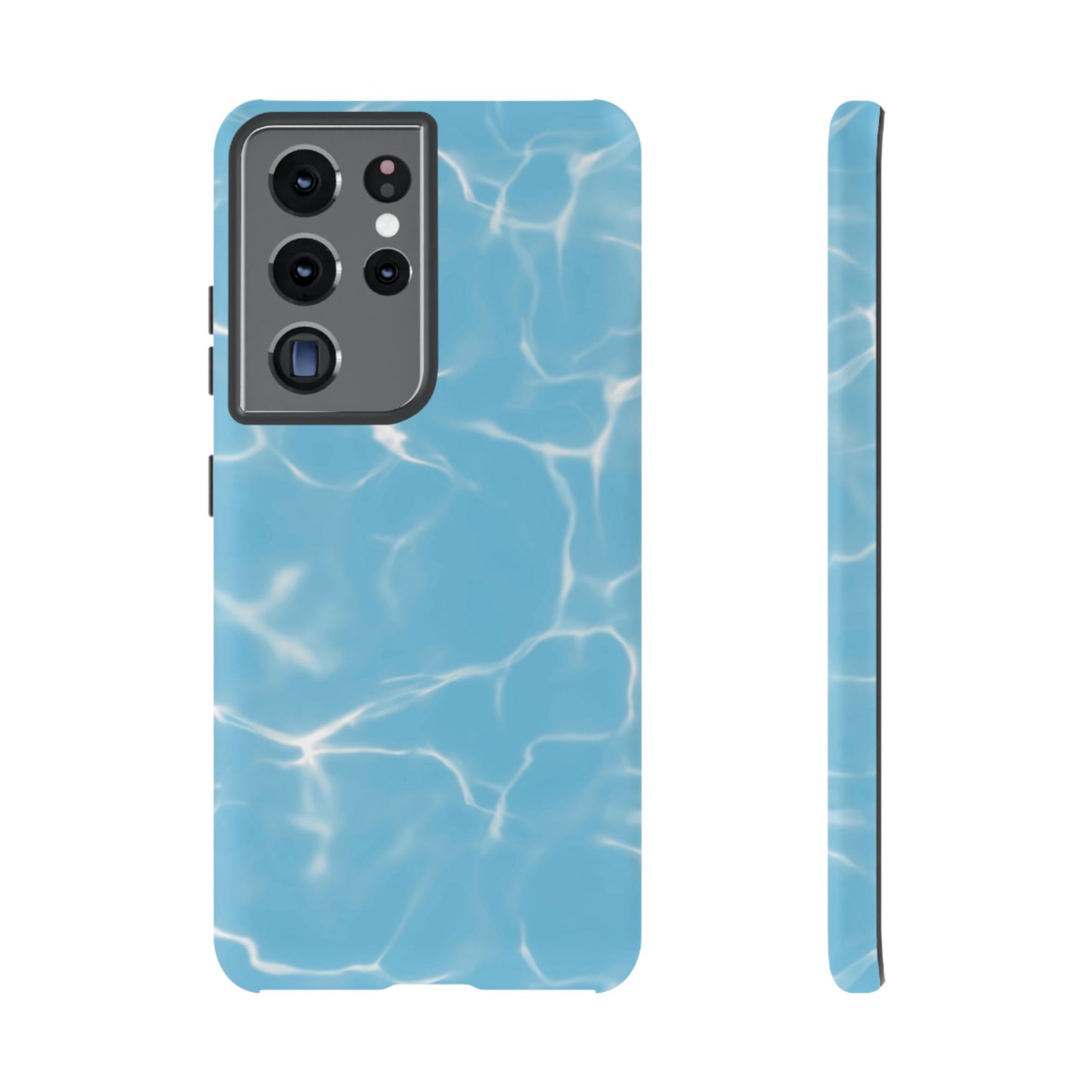 Marble Phone Case Light Blue