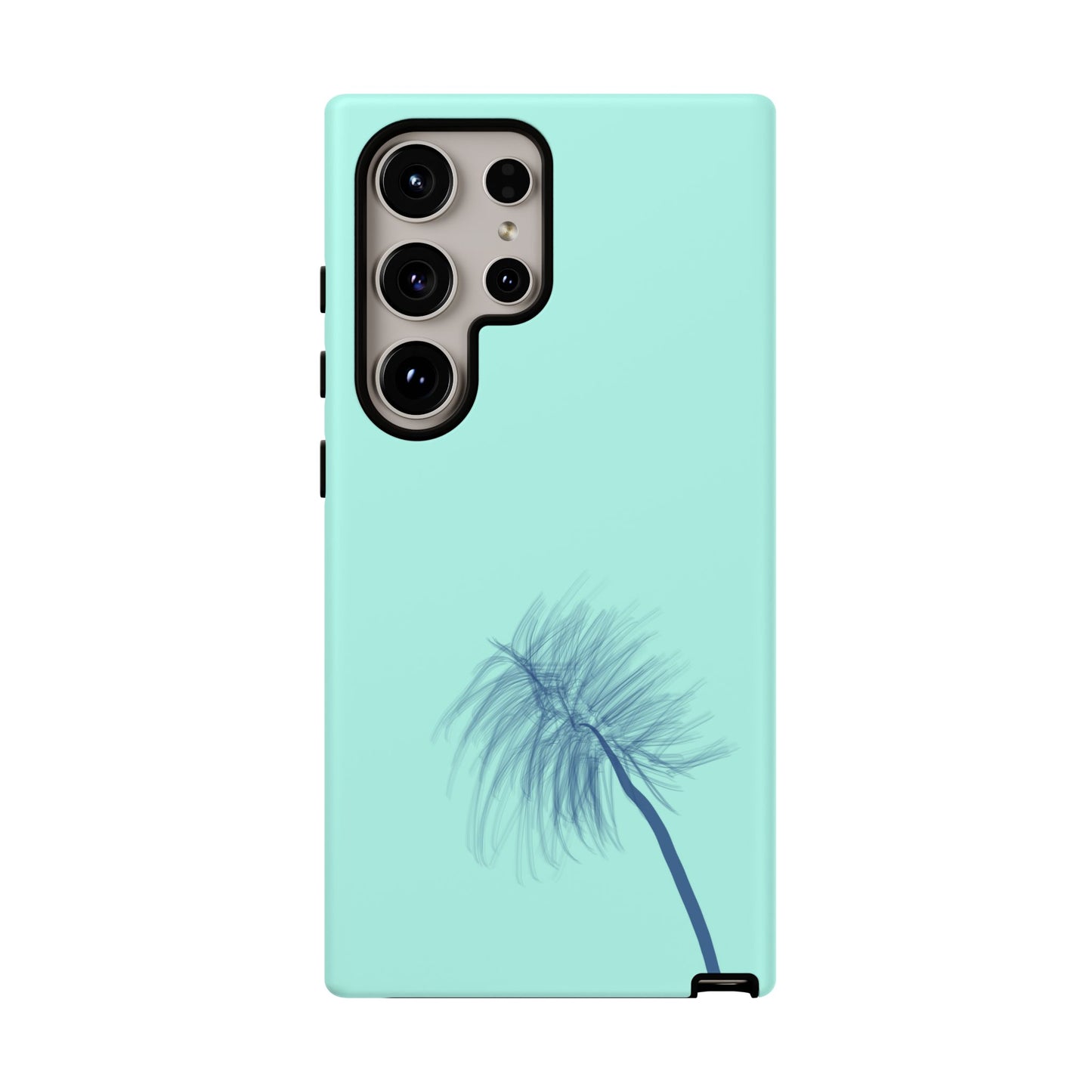 Dandelion Blowball Phone Case Aqua