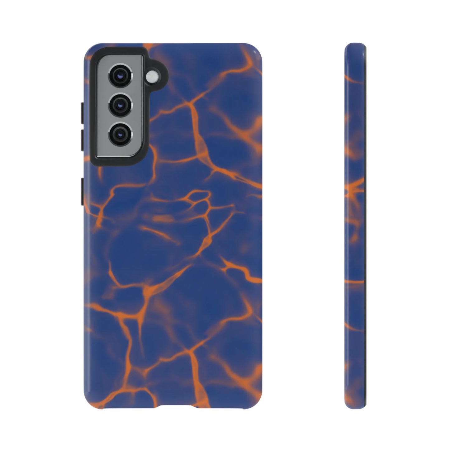 Marble Phone Case Blue Orange