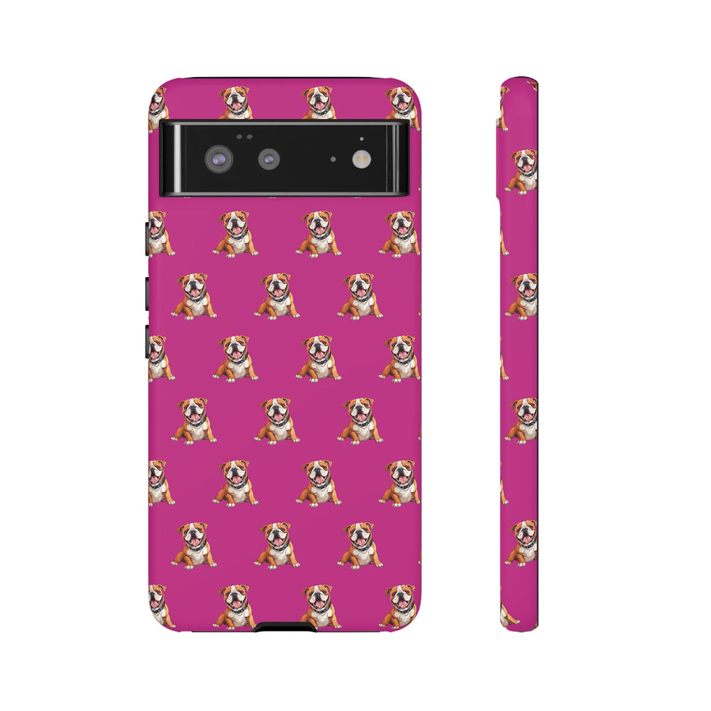 Bulldog Phone Case Pink