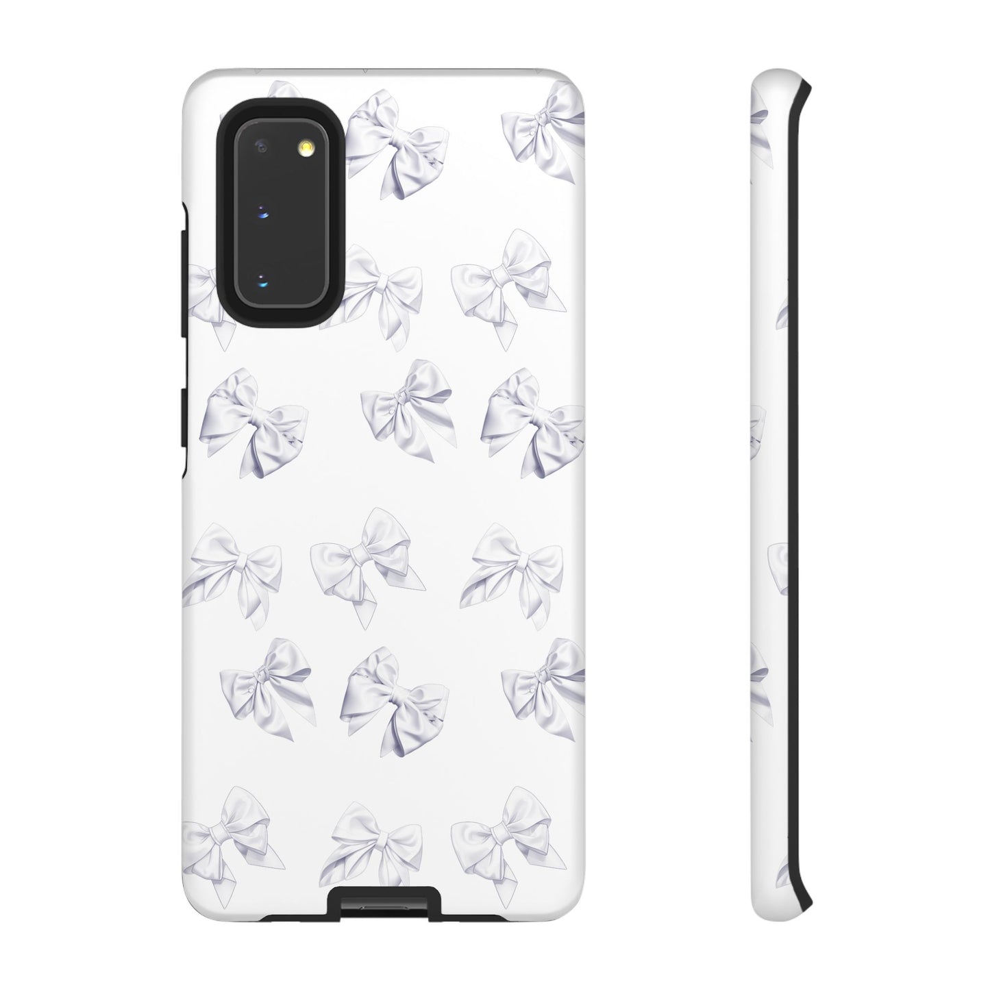 Bow Phone Case White on White