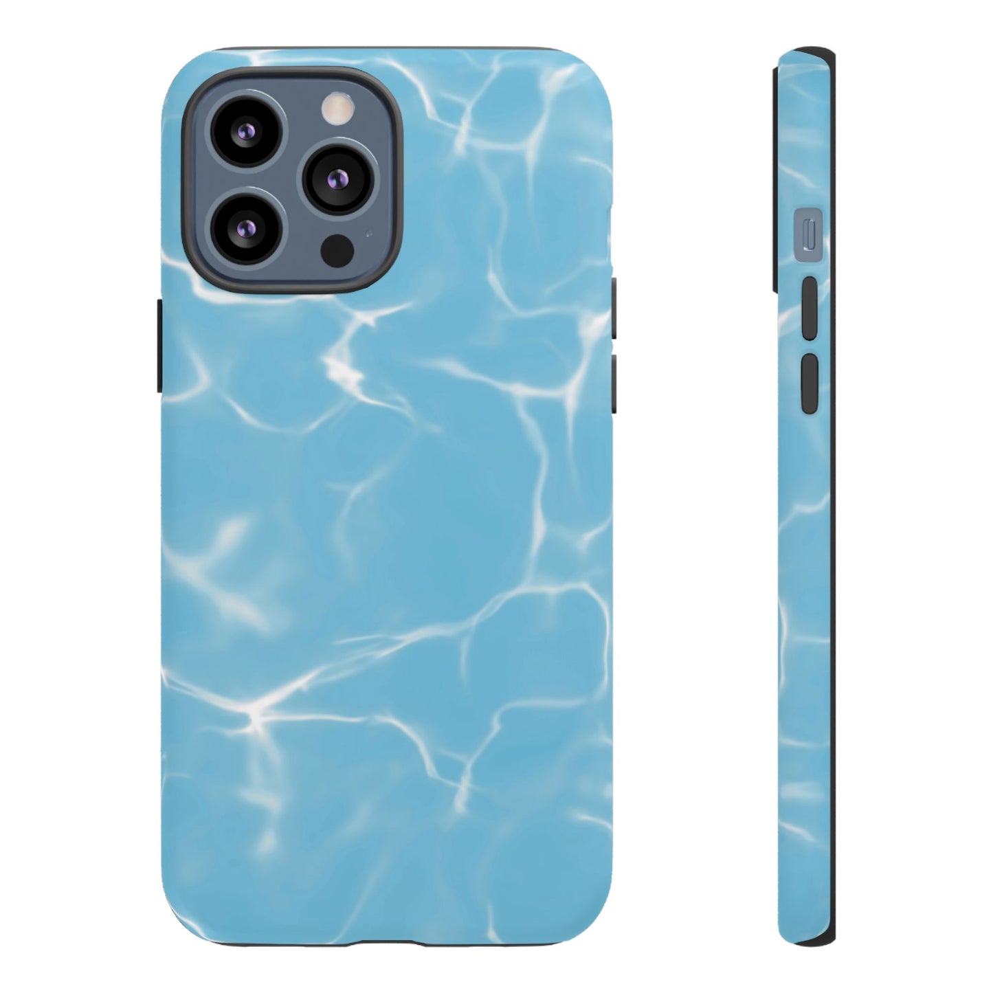 Marble Phone Case Light Blue