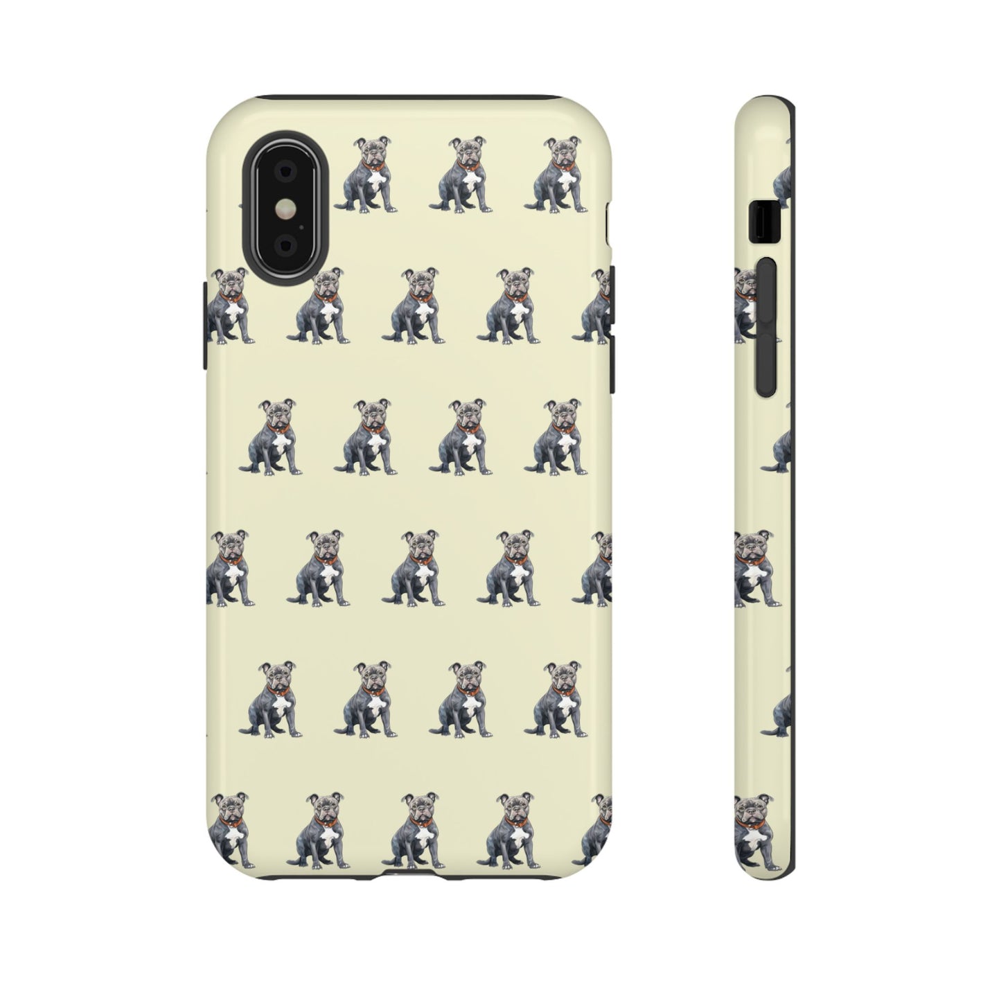 Pitbull Phone Case Cream