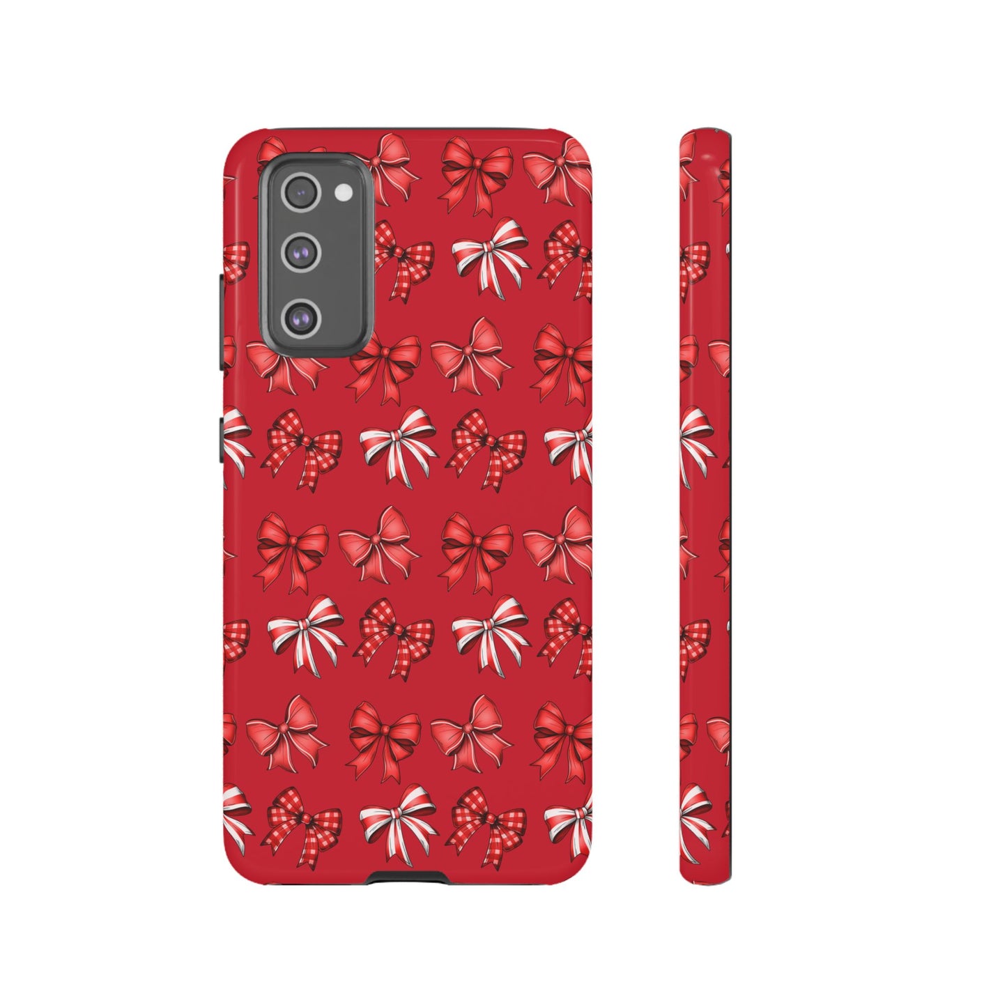 Christmas Bow Phone Case Red