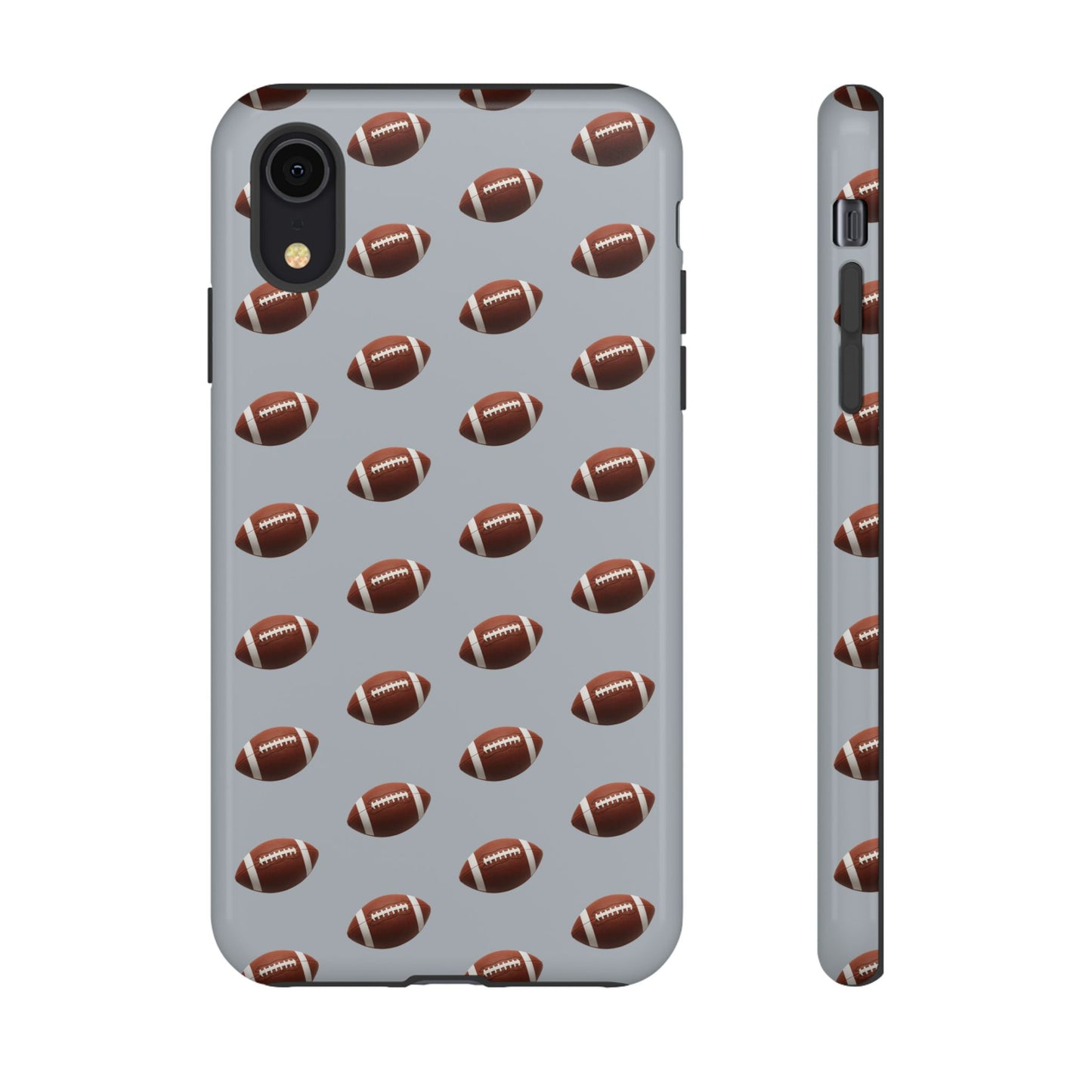 Football Phone Case Silver