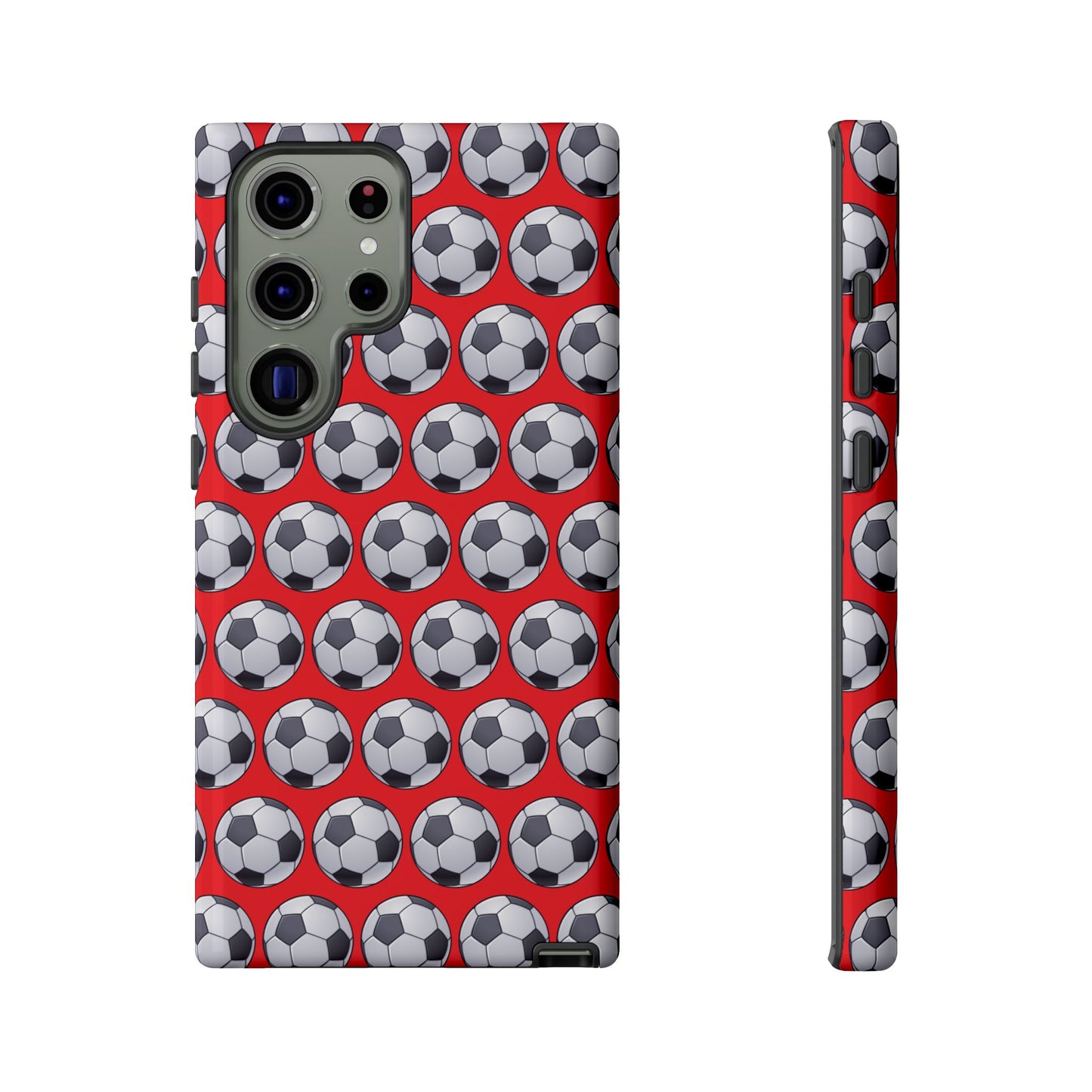 Soccer Ball Phone Case Red