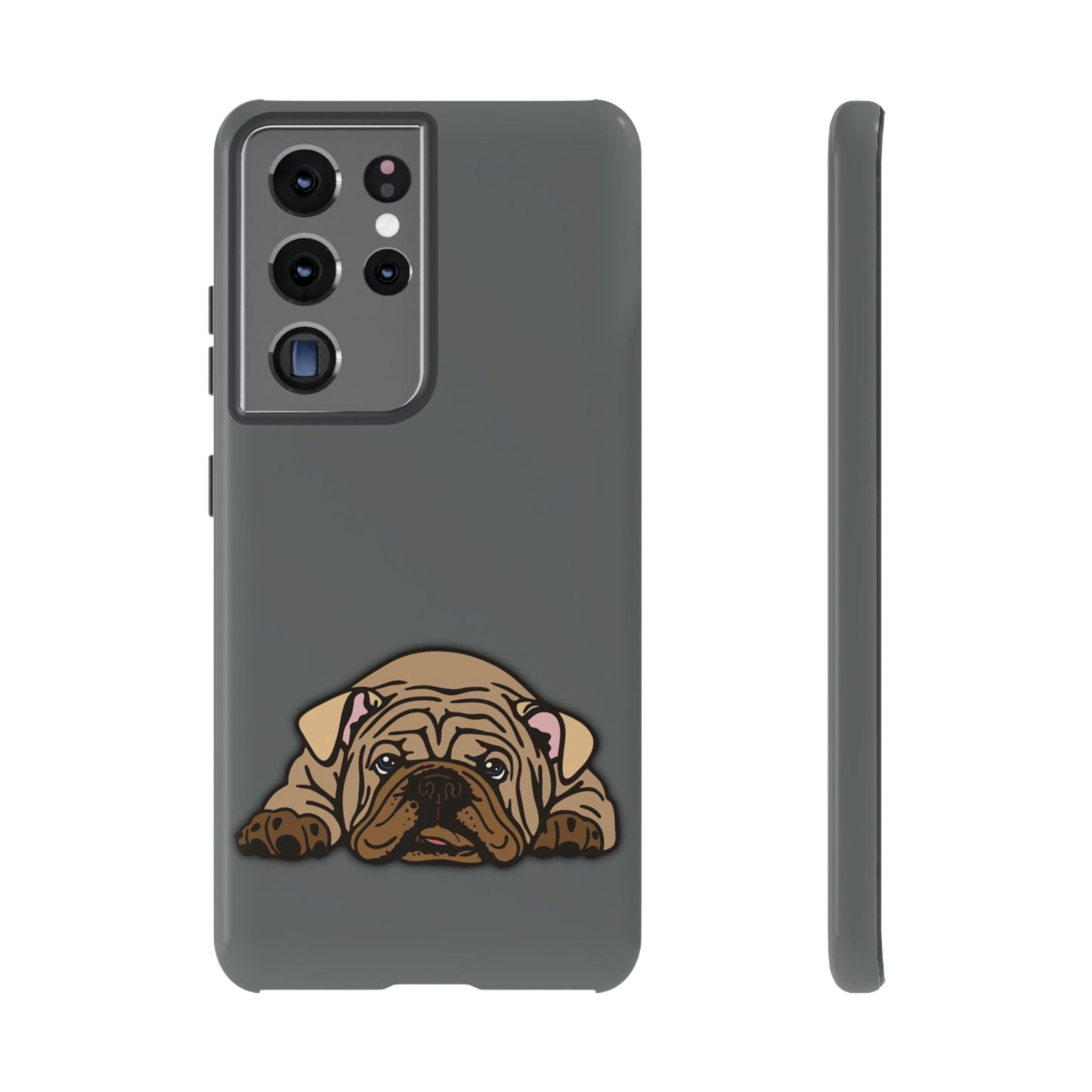 Bulldog Phone Case Gray