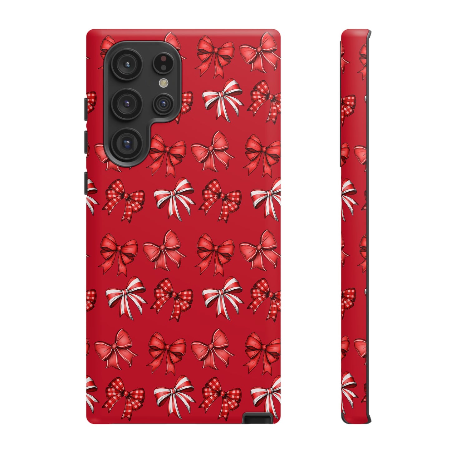 Christmas Bow Phone Case Red