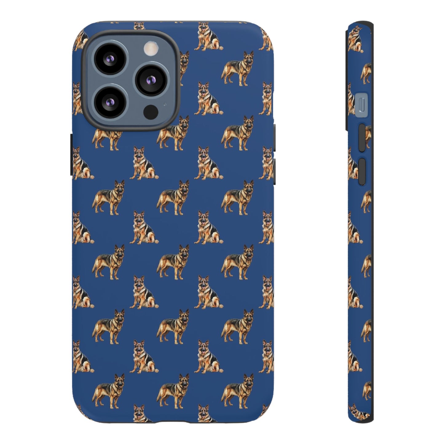 German Shepherd Phone Case Blue