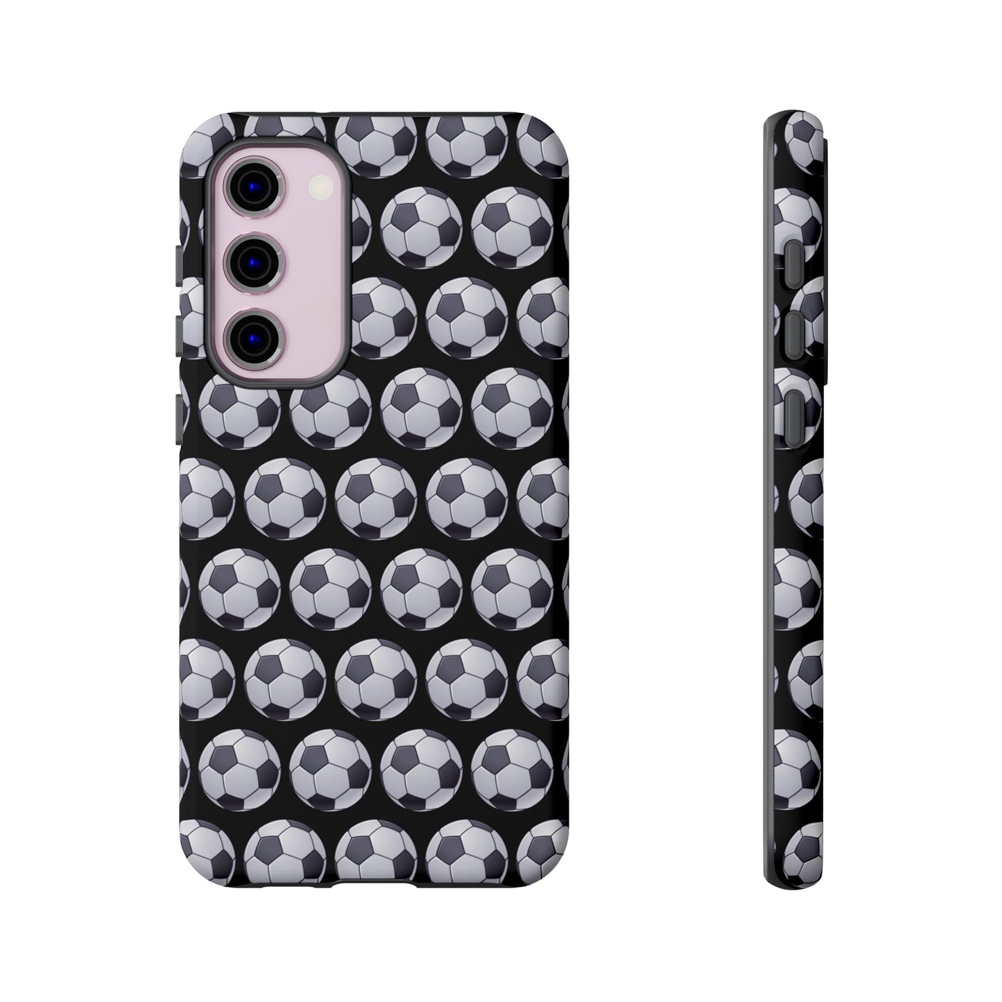 Soccer Ball Phone Case Black