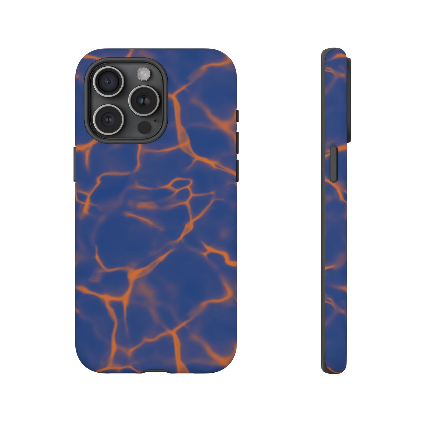 Marble Phone Case Blue Orange