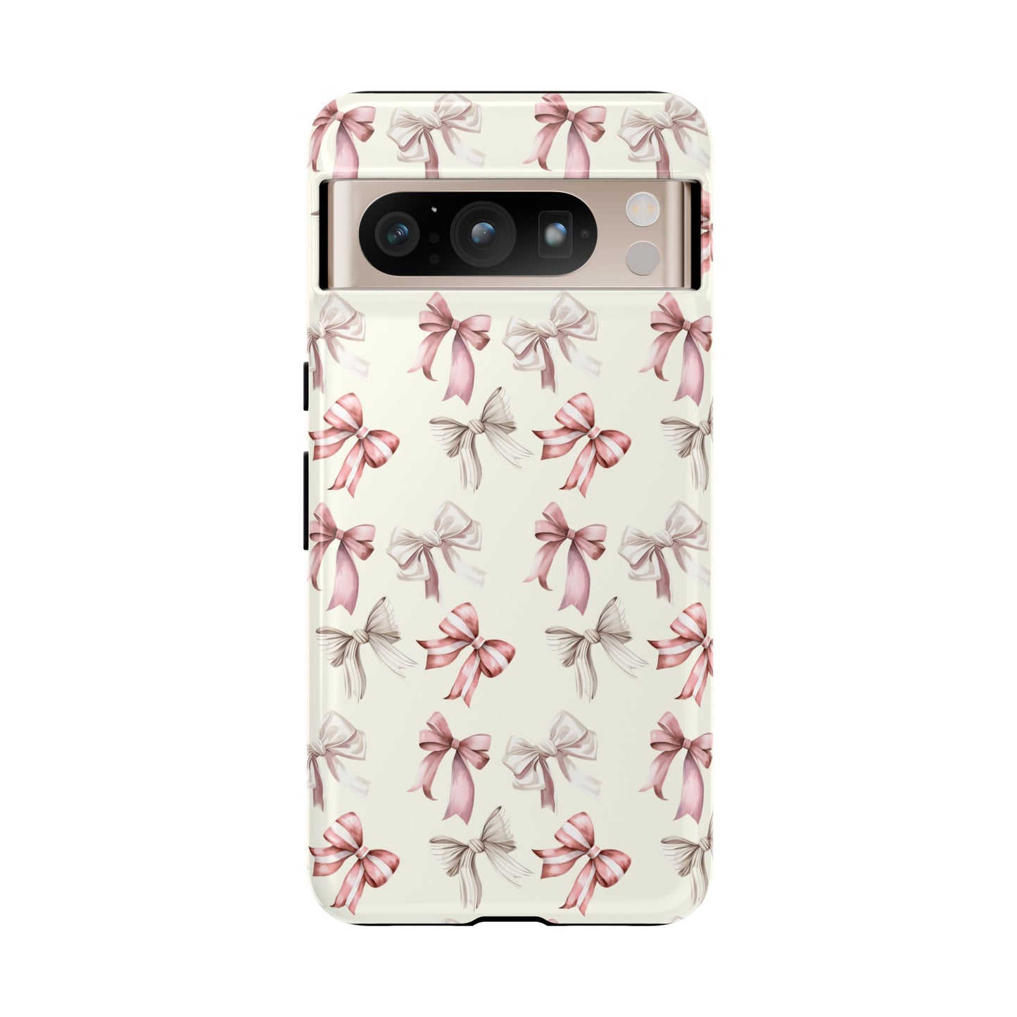 Bow Phone Case Cream