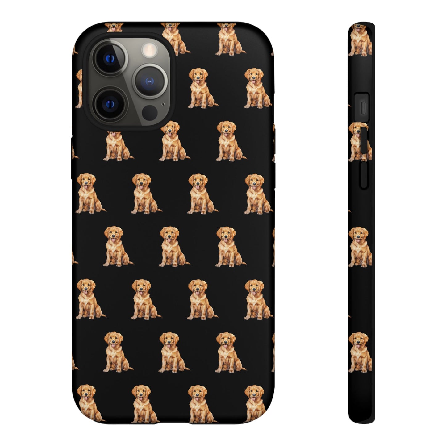 Golden Retriever Phone Case Black