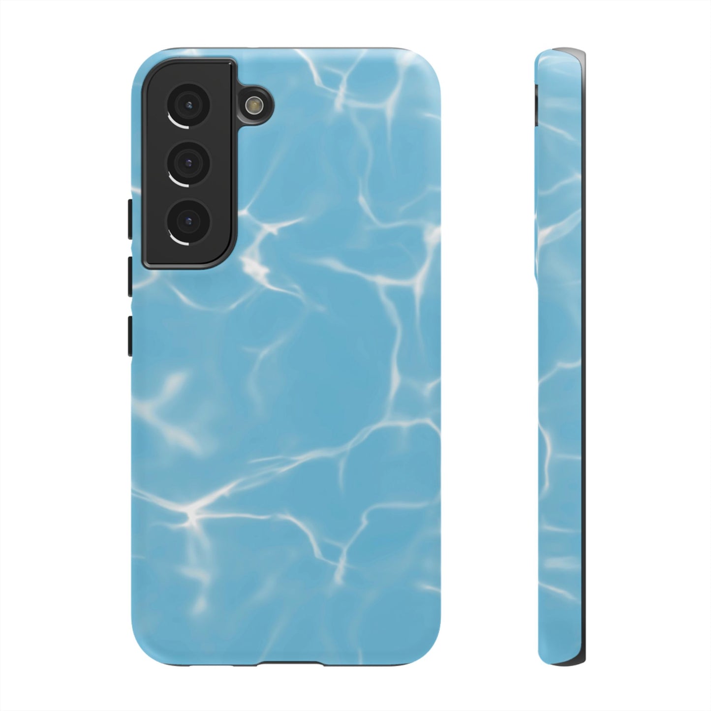 Marble Phone Case Light Blue