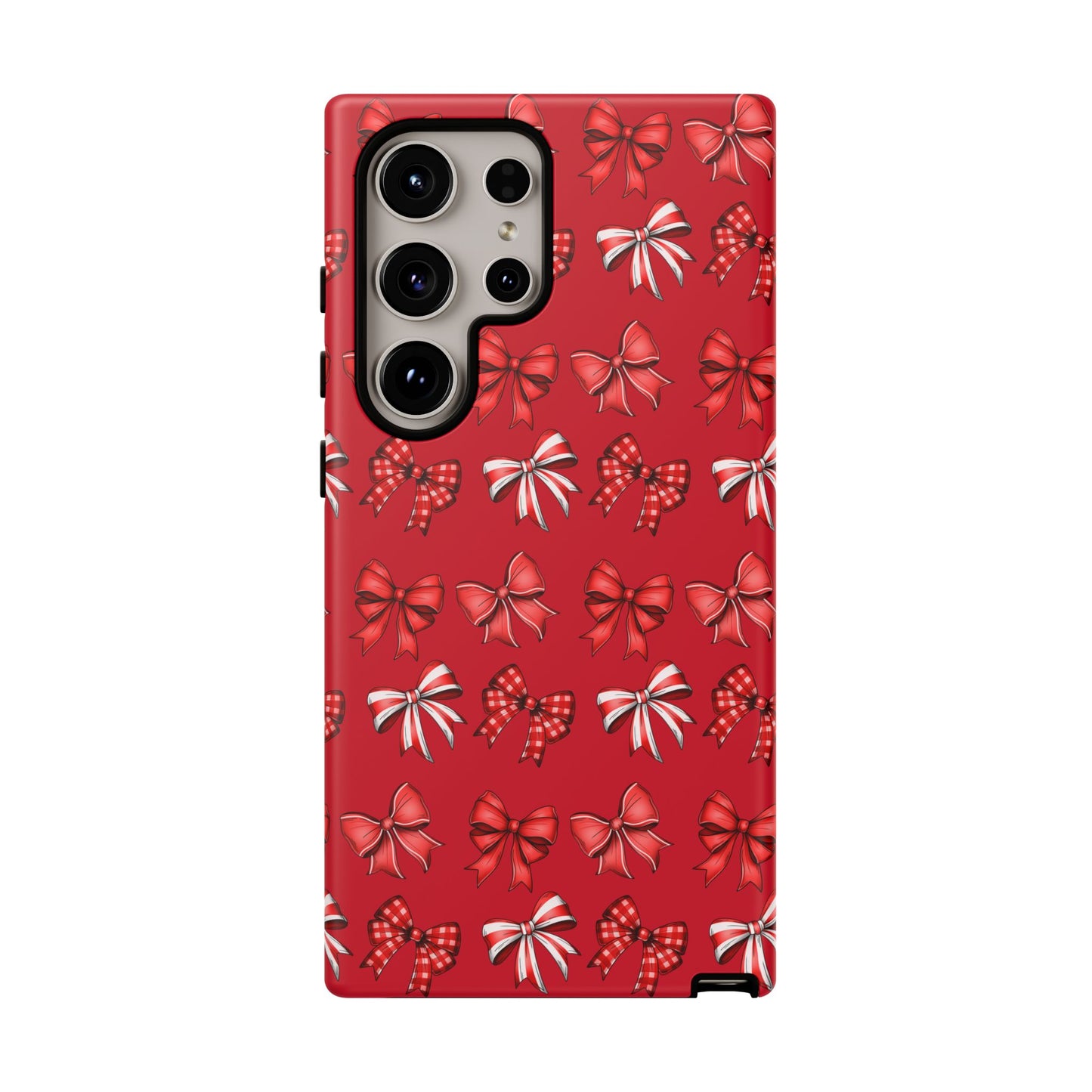 Christmas Bow Phone Case Red