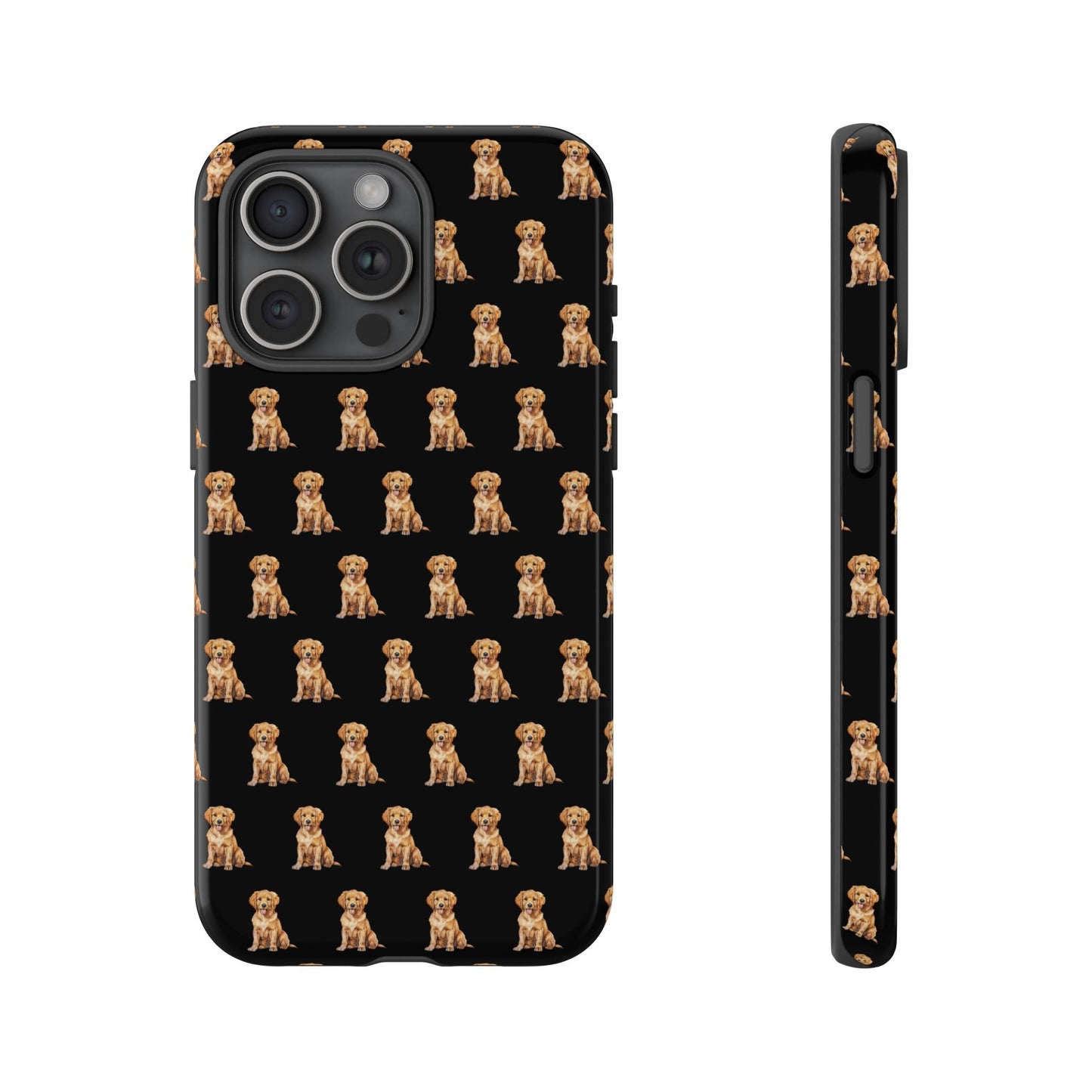 Golden Retriever Phone Case Black