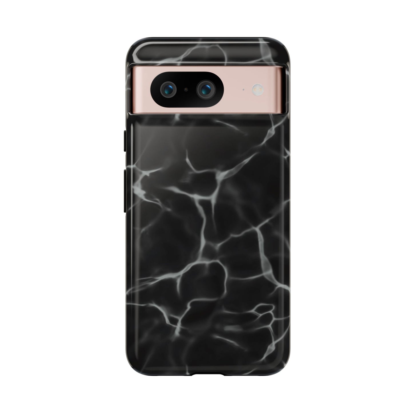 Marble Phone Case Black White