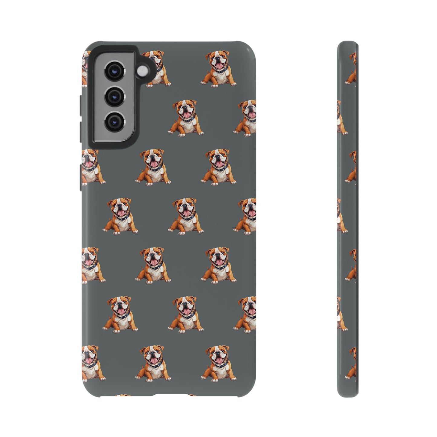 Bulldog Phone Case Gray