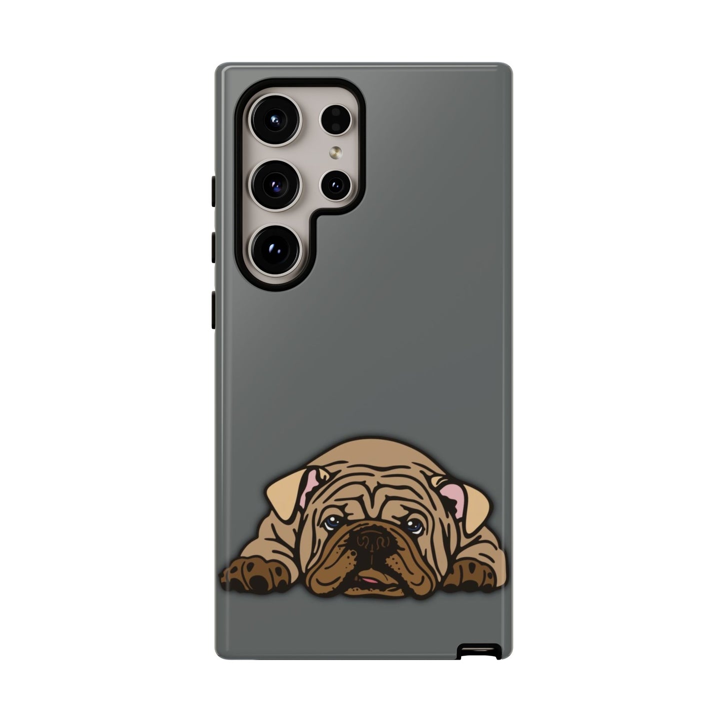 Bulldog Phone Case Gray