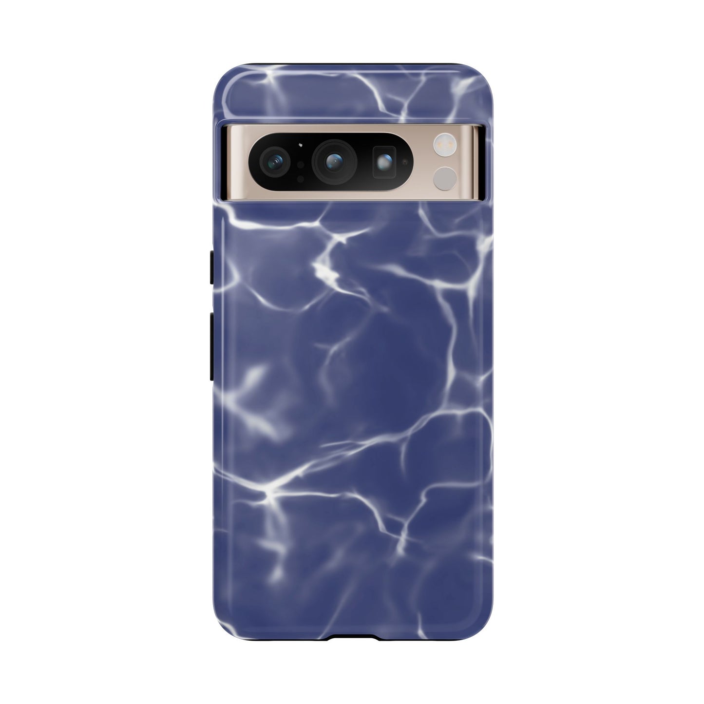 Marble Print Phone Case Dark Blue