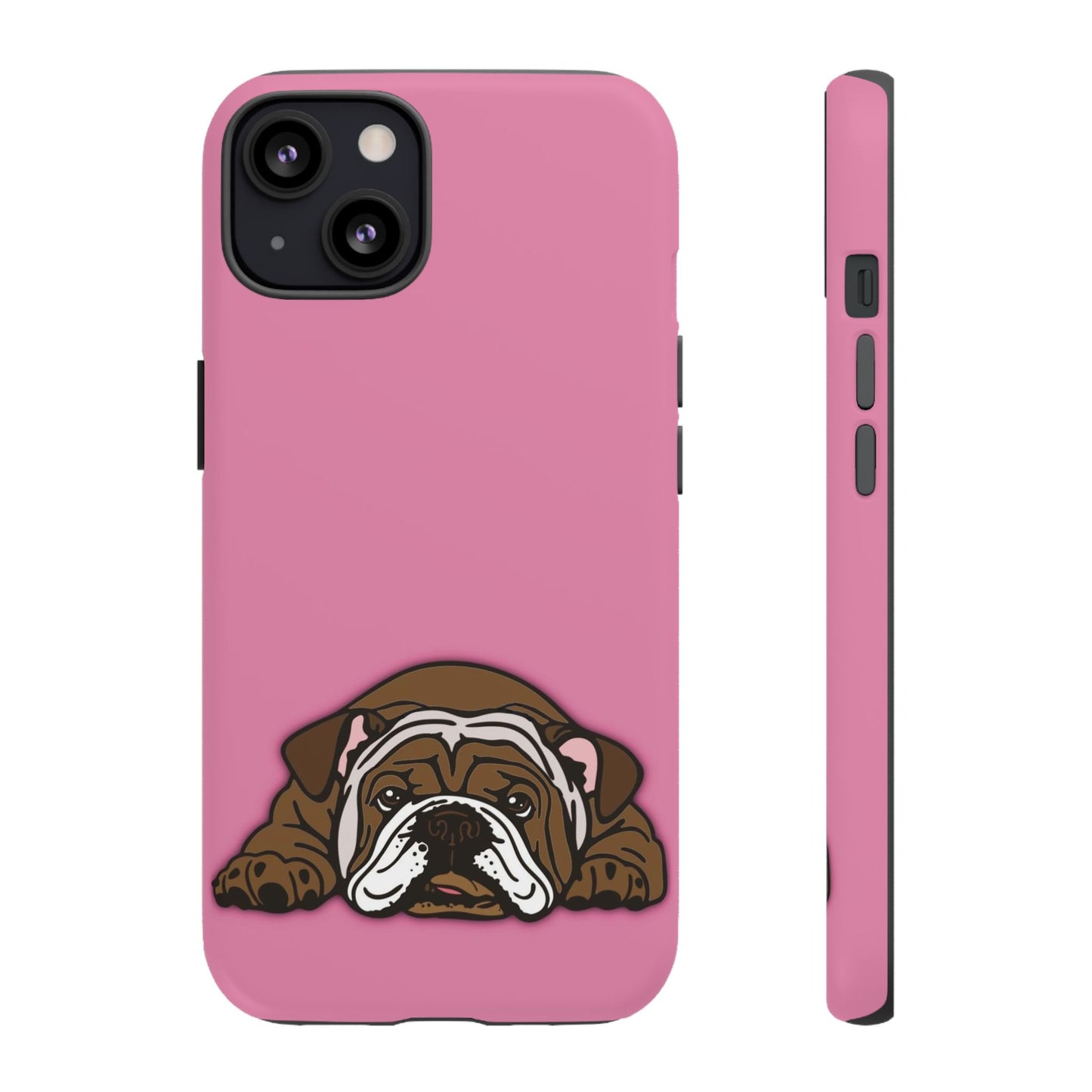 Bulldog Phone Case Pink