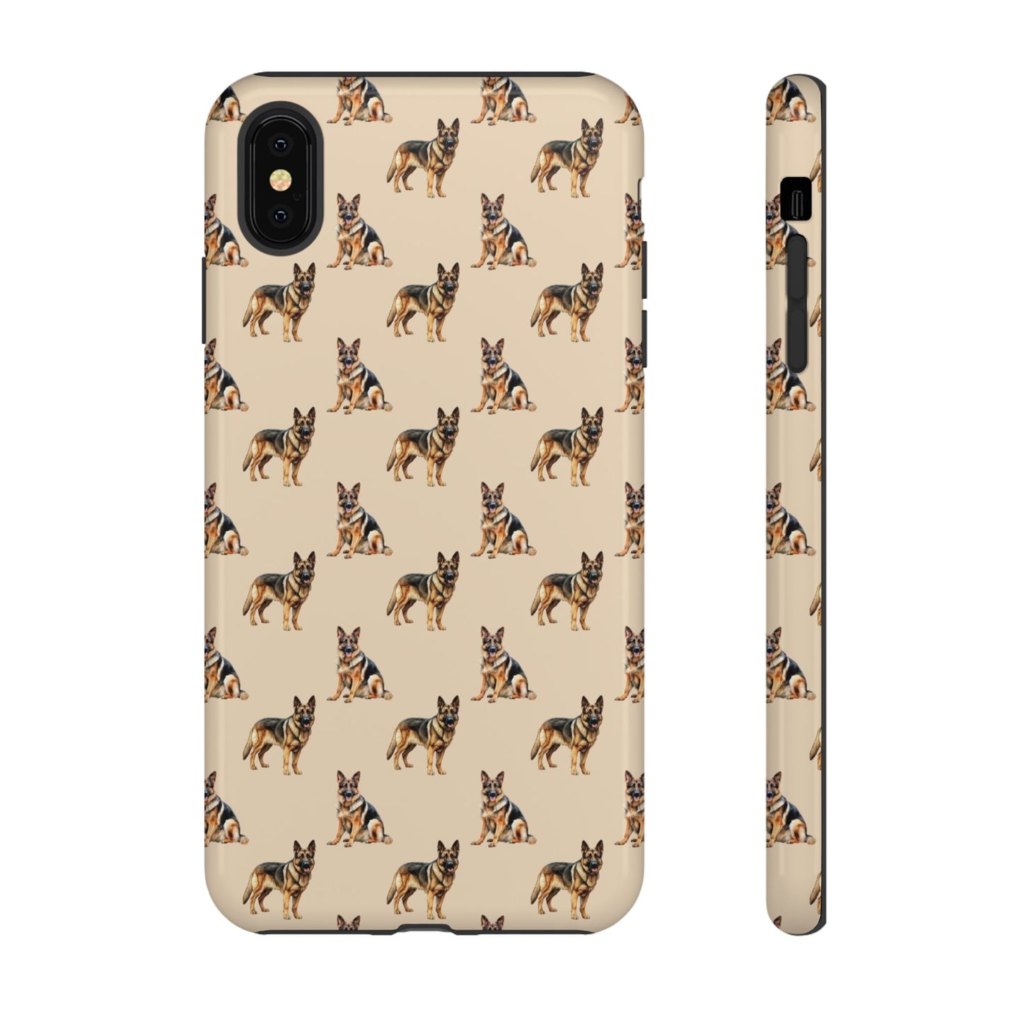 German Shepherd Phone Case Cream