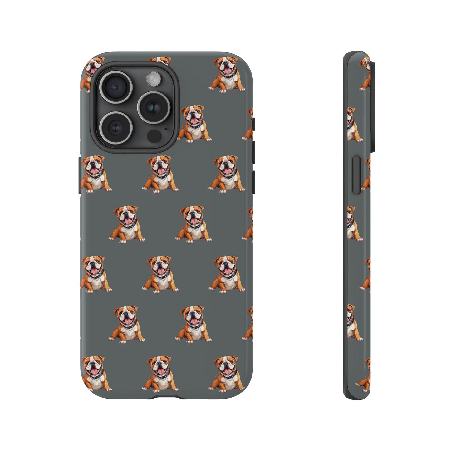 Bulldog Phone Case Gray